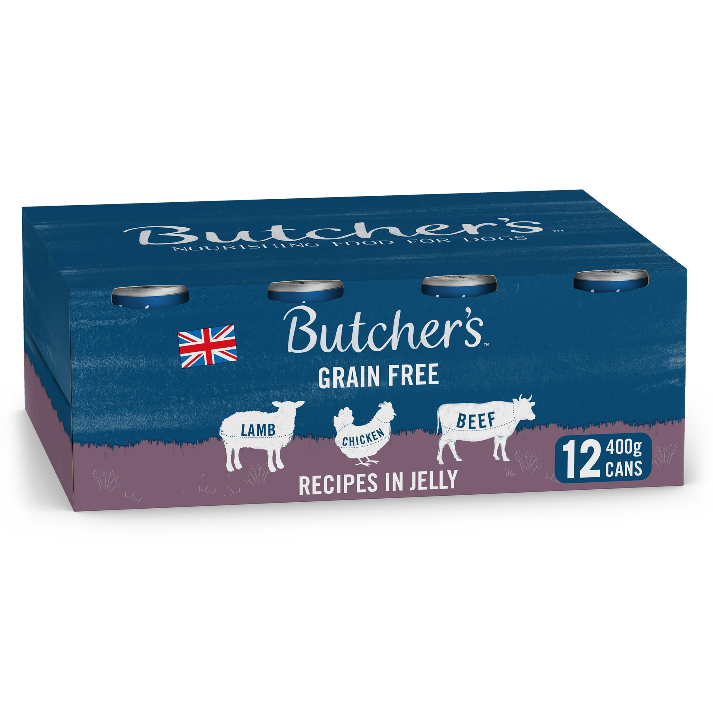 Butcher's Nourishing Food for Dogs Chunks in Jelly 12 x 400g