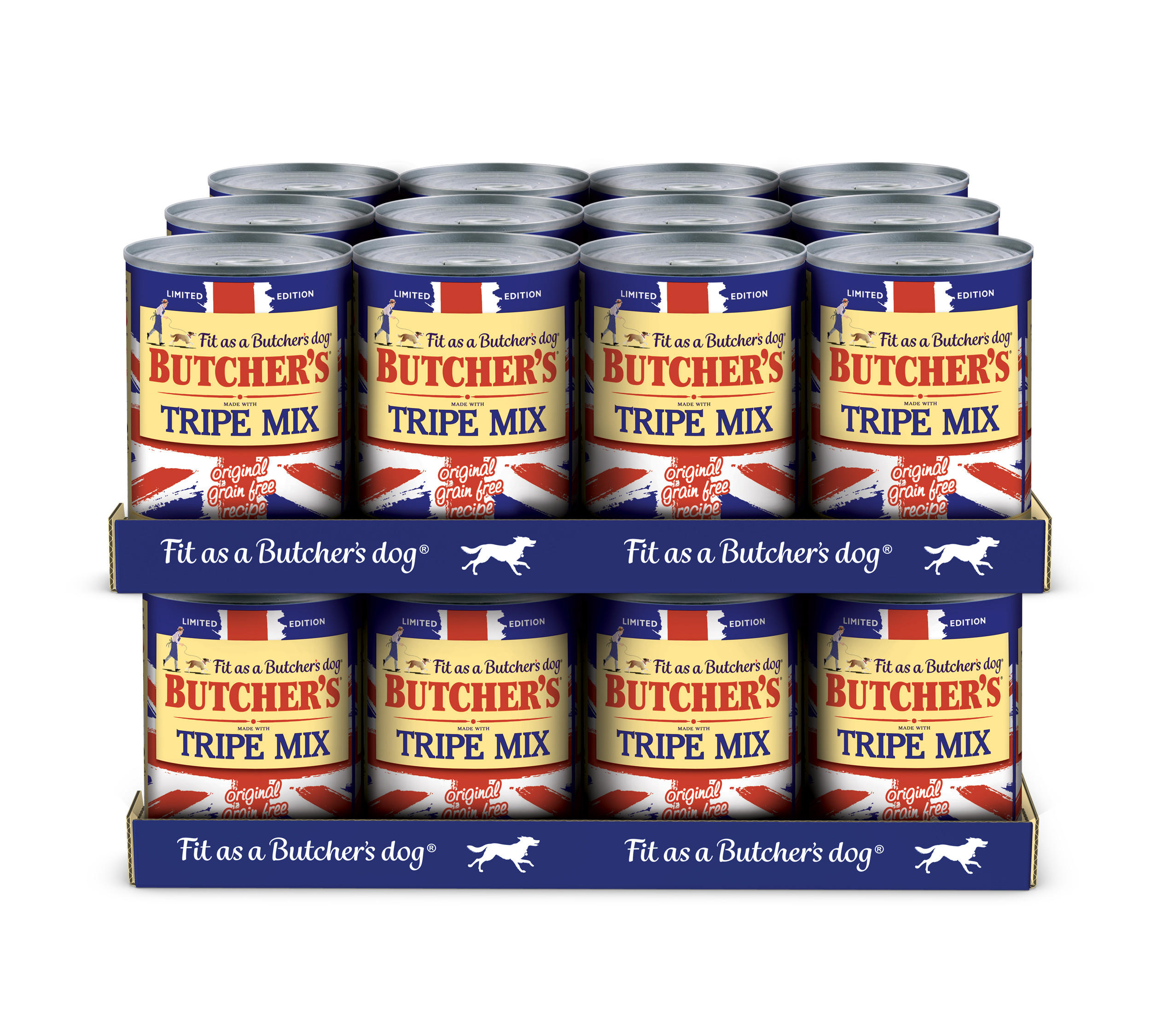 Butcher's Tripe Mix Wet Dog Food Tin 24 x 400g | Pets | Iceland Foods