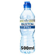 Buxton Natural Mineral Water 24 X 50cl Still Flavoured Water 