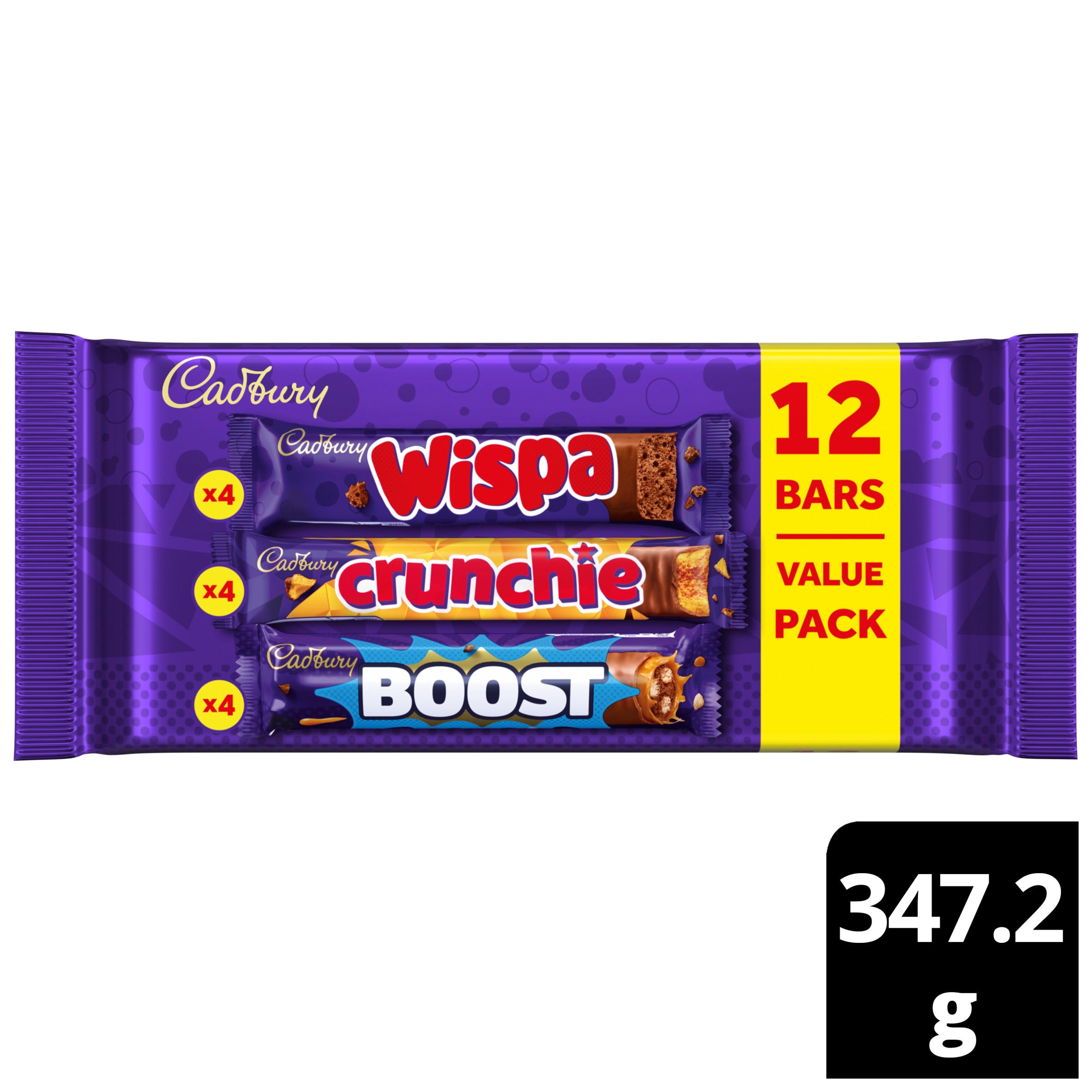 Cadbury Chocolate Bar Mixed Value Pack 347.2g