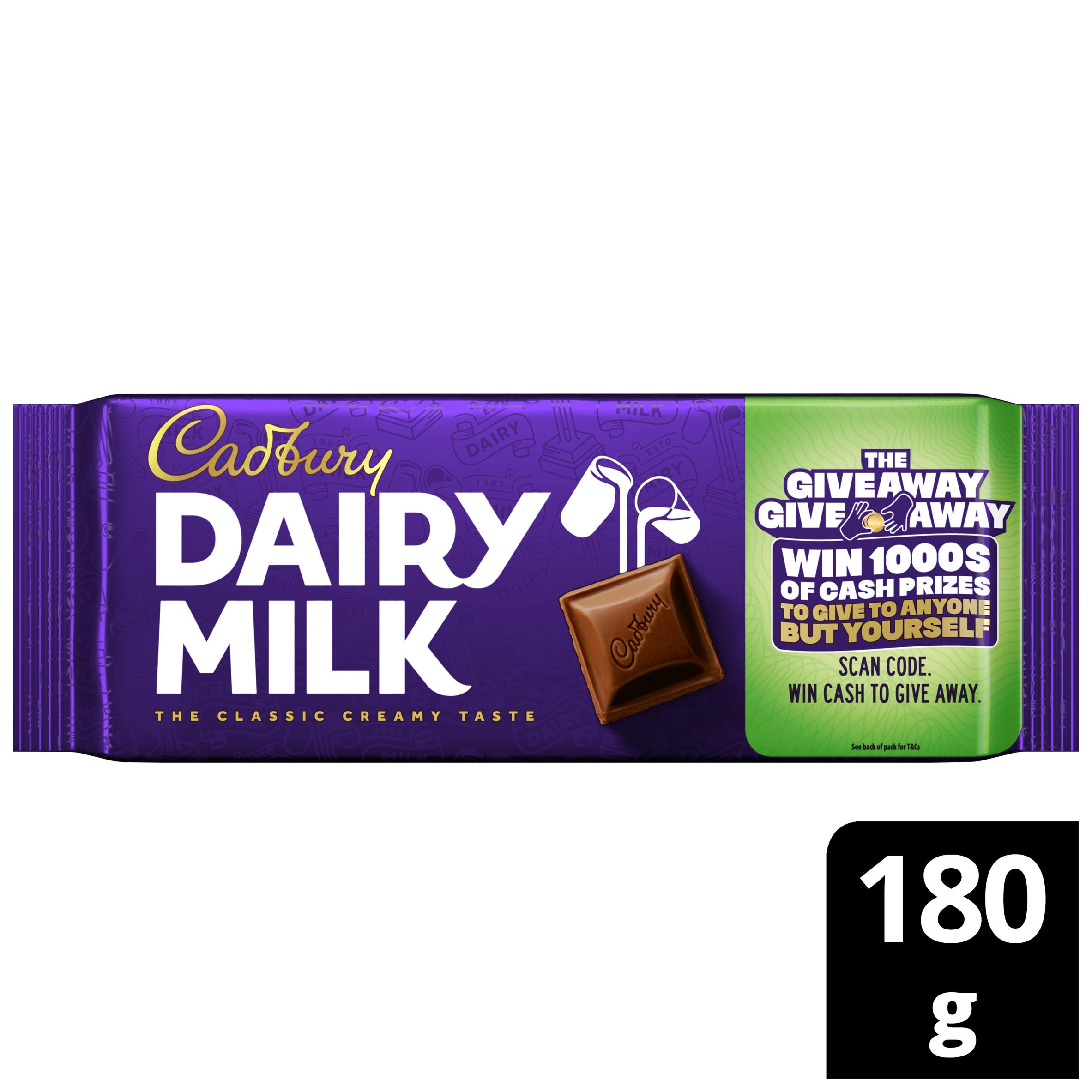 Cadbury Dairy Milk Chocolate Bar 180 g
