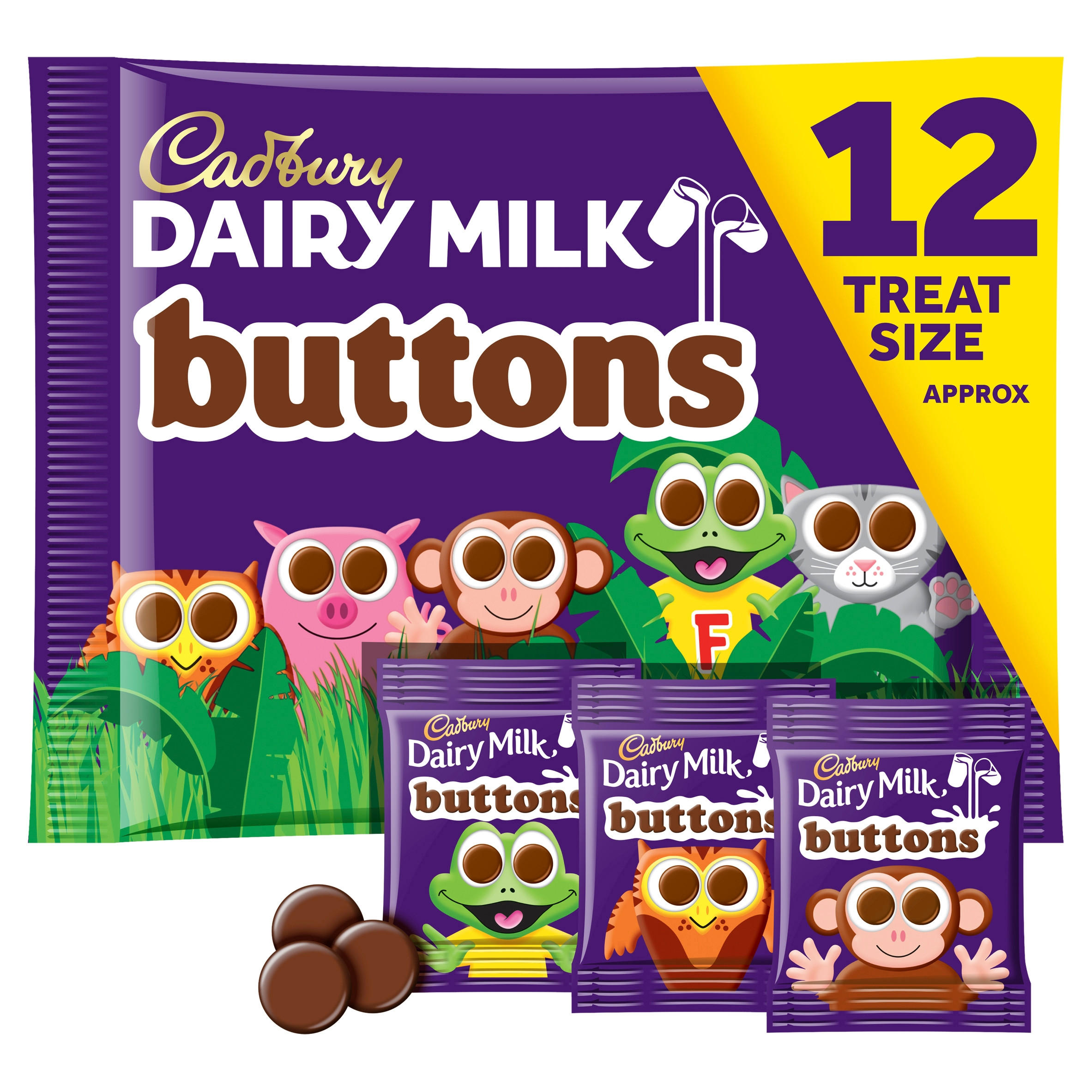 Cadbury Dairy Milk Chocolate Buttons Treatsize Bag 170g | Sharing Bags 