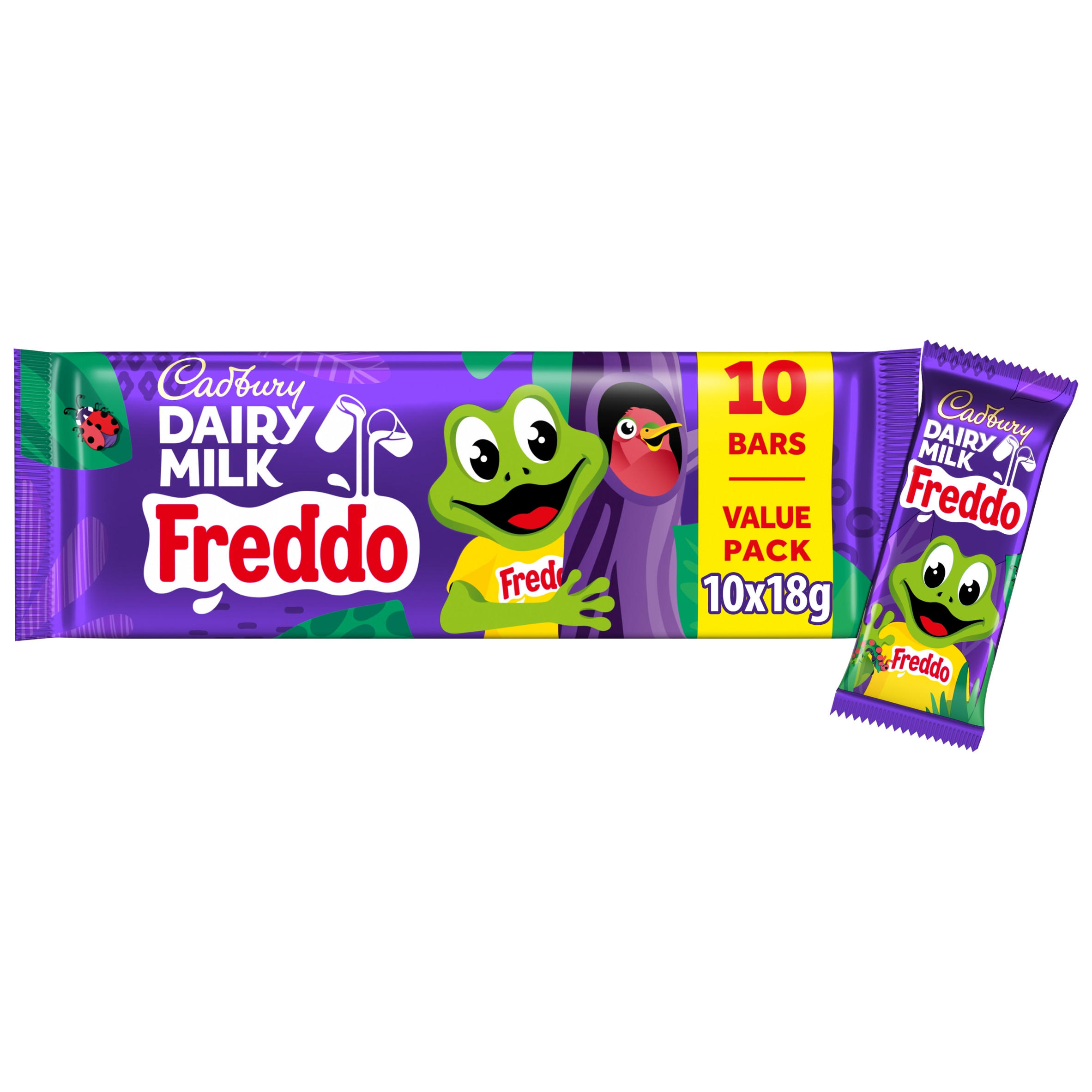 Cadbury Dairy Milk Freddo Chocolate Bar 10 Pack Multipack 180 g (10 x 18g)