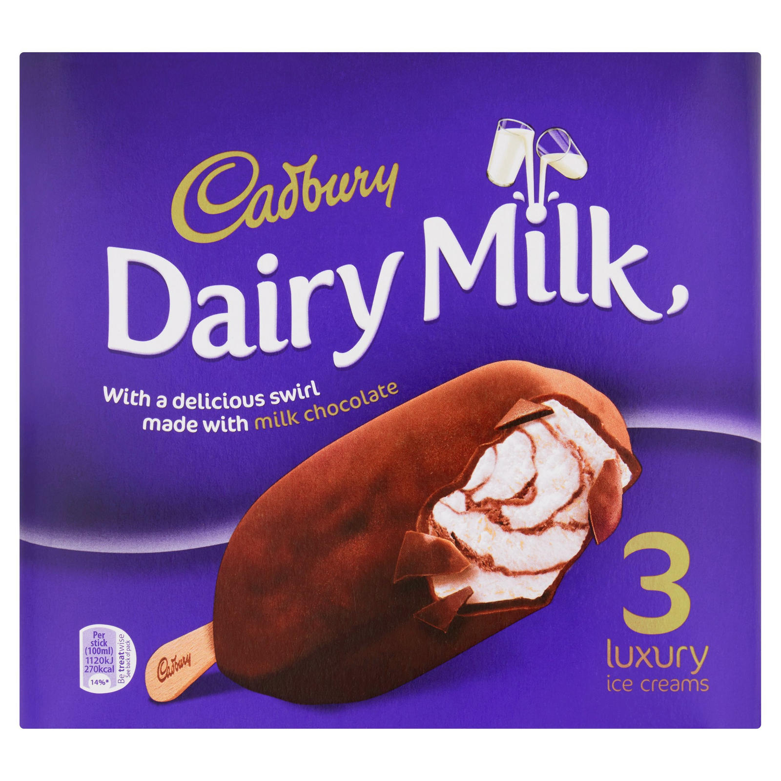 cadbury dark milk ice cream