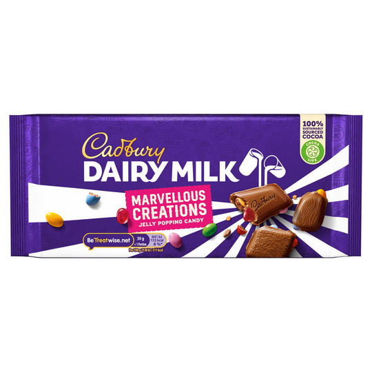 Cadbury Dairy Milk Marvellous Smashables Jelly Popping Candy 180g