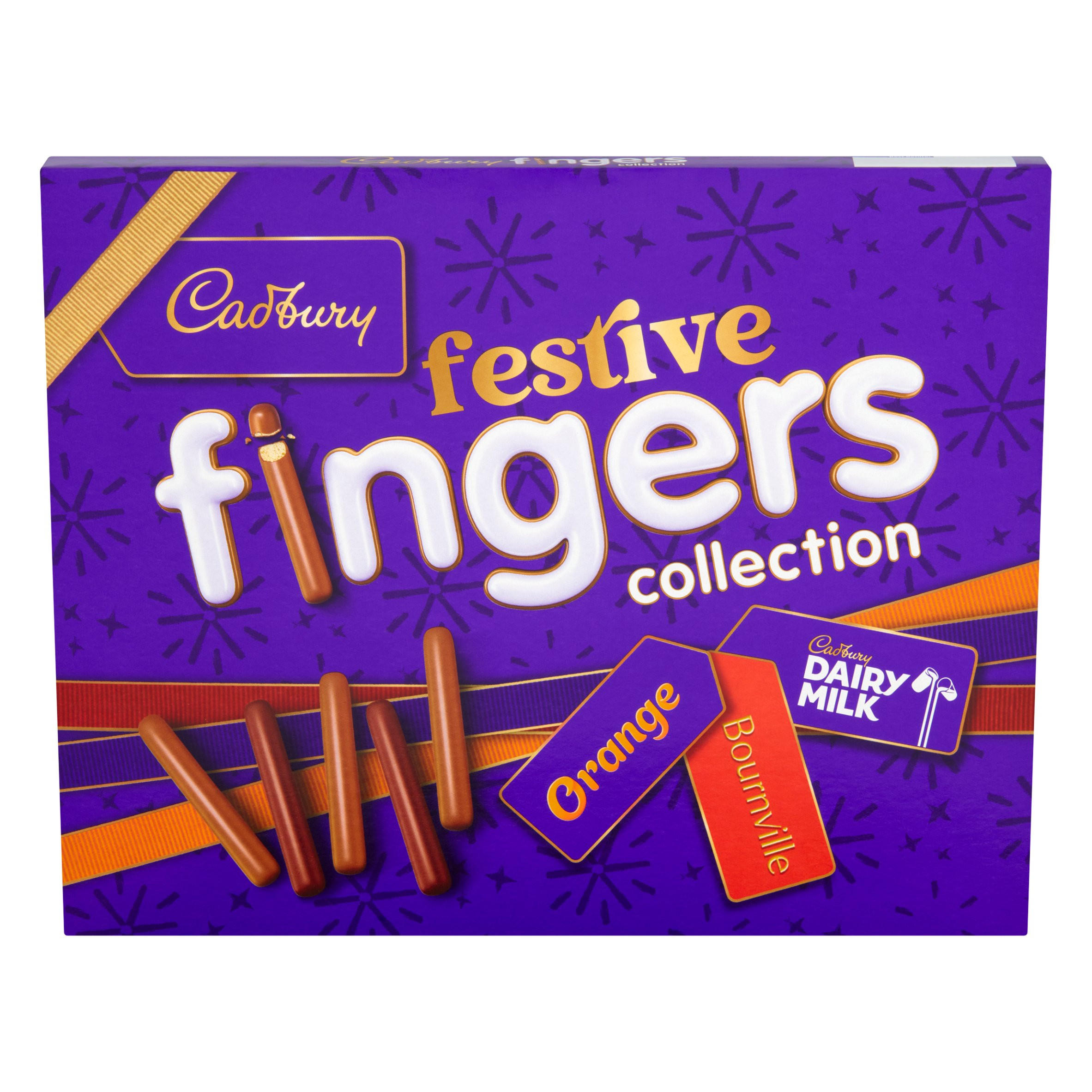 Cadbury Festive Fingers Collection Chocolate Covered Biscuits Selection 