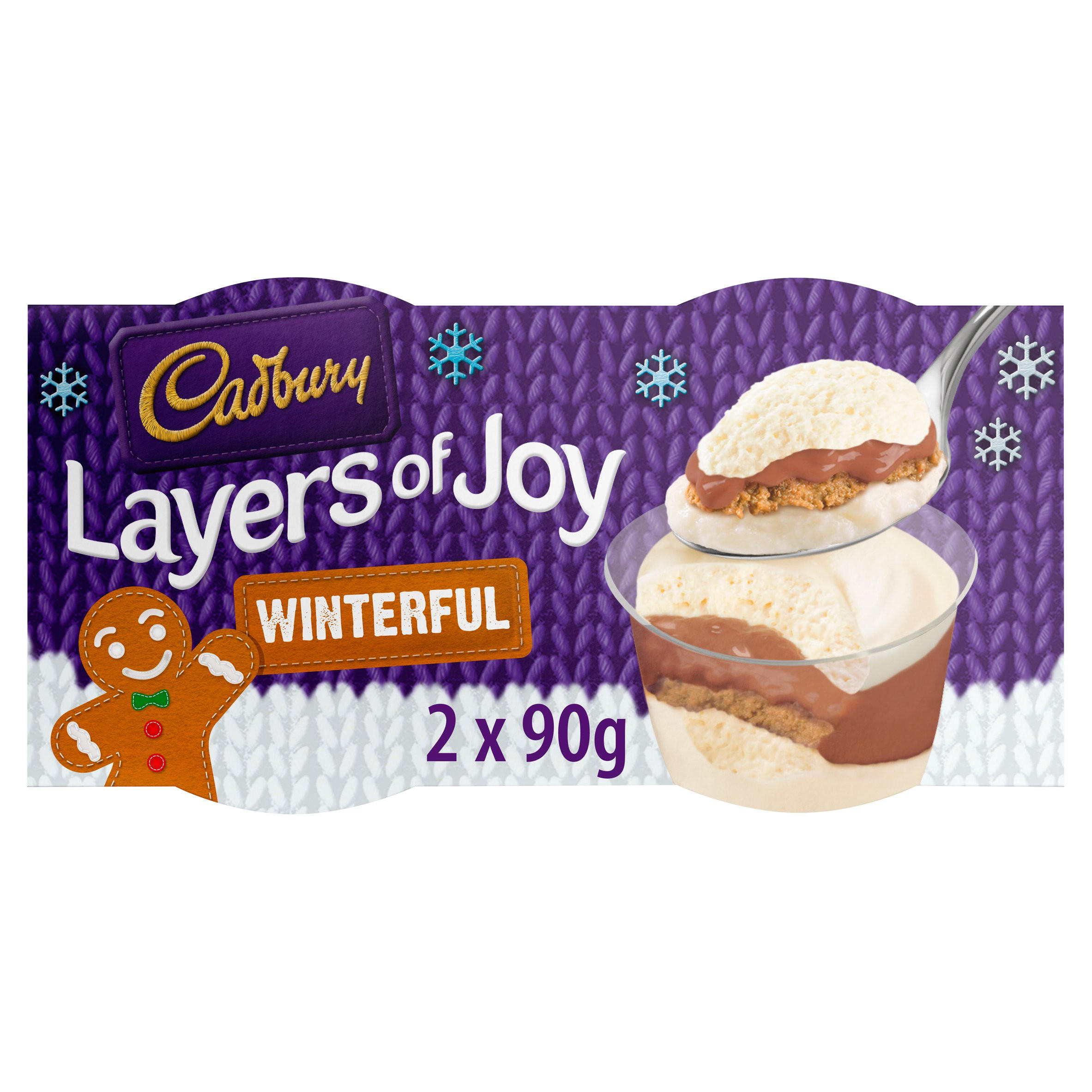 Cadbury Layers of Joy Winterful Chocolate Trifle Dessert 2 x 90g (180g