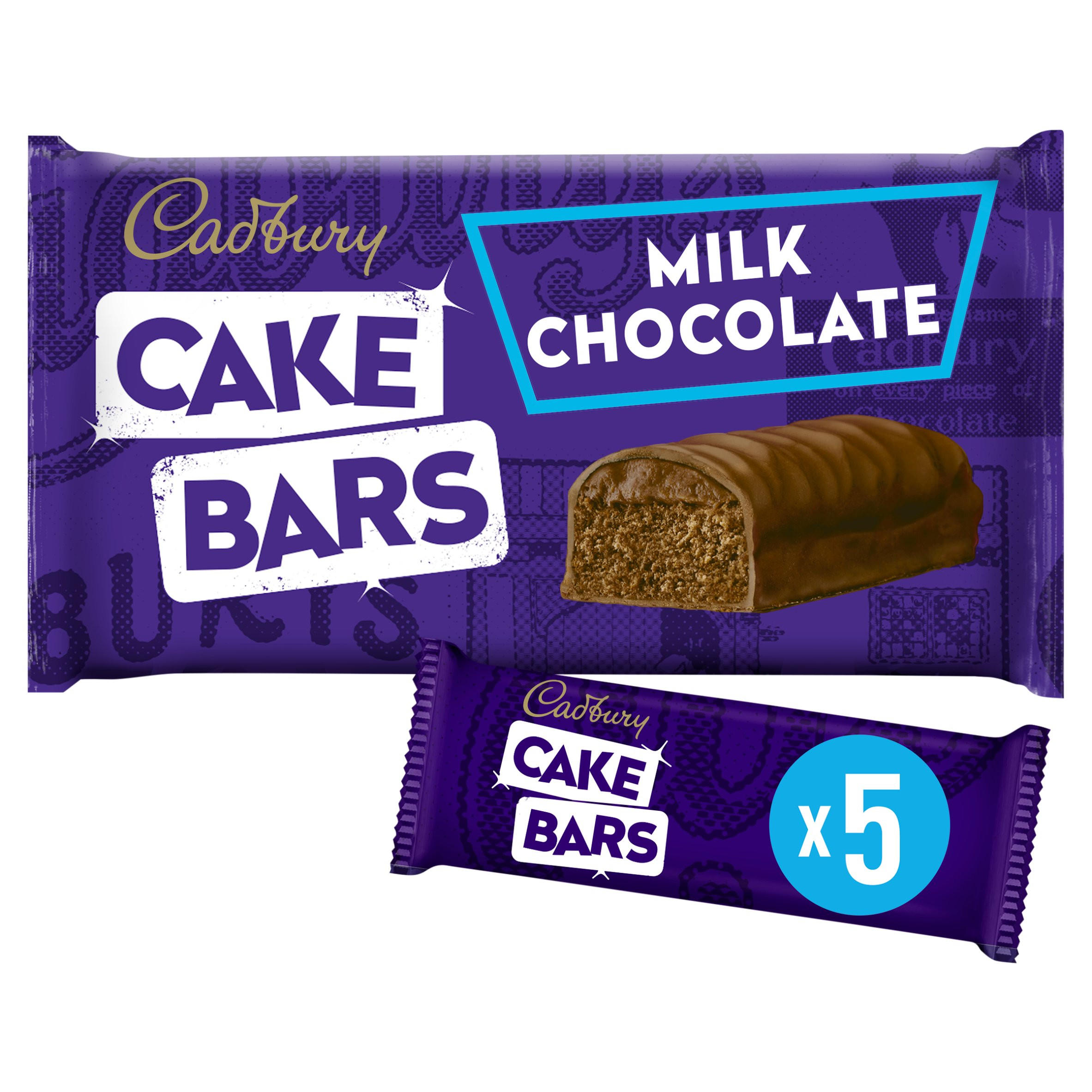 Cadbury Milk Chocolate Cake Bars 5 Pack