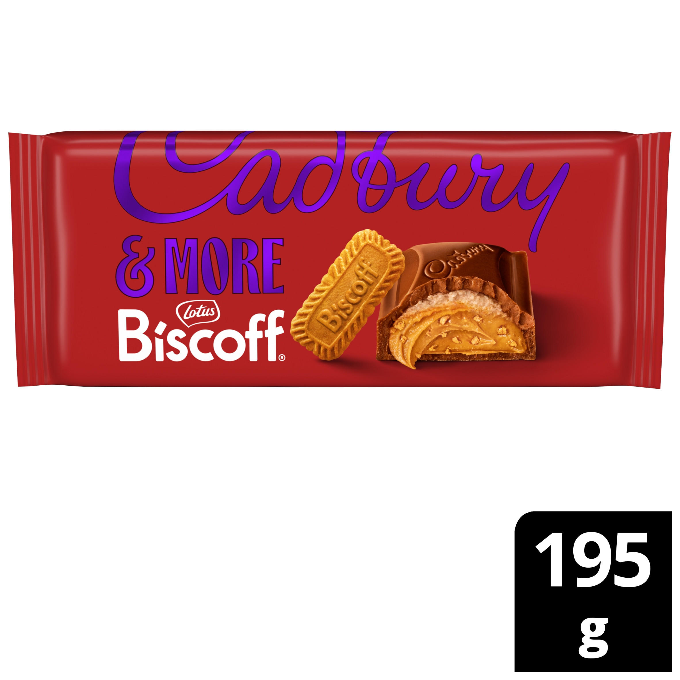 Cadbury &More Biscoff Chocolate Bar 195 g