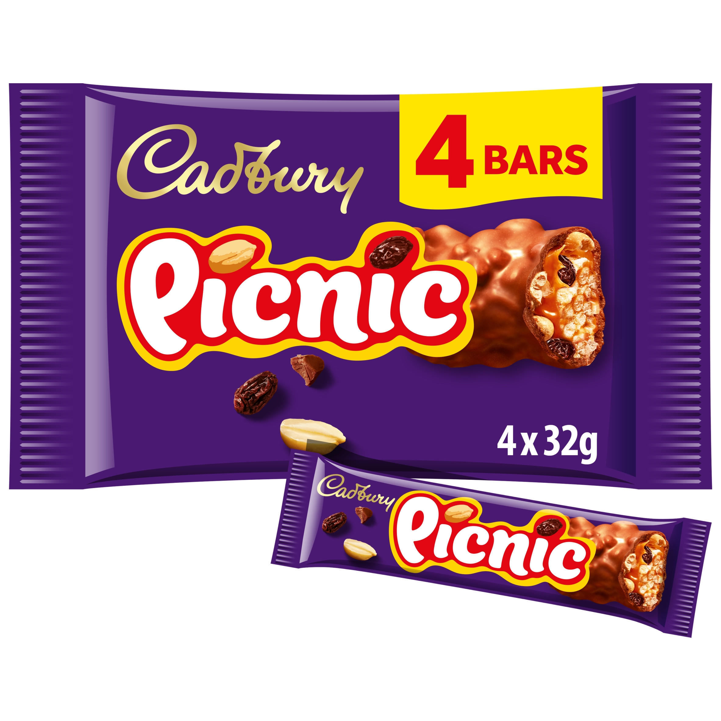 Cadbury Crunchie Chocolate Bar Multipack