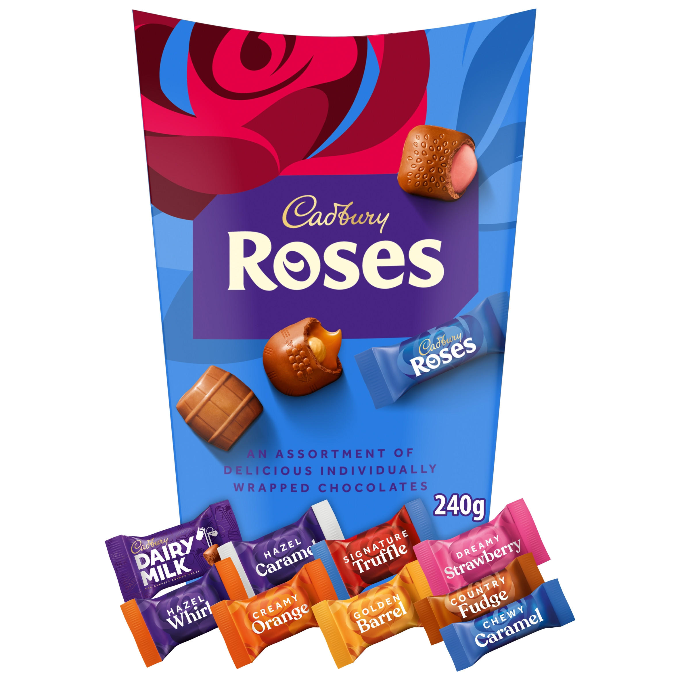 Cadbury Roses Chocolate Assortment Carton 240 g