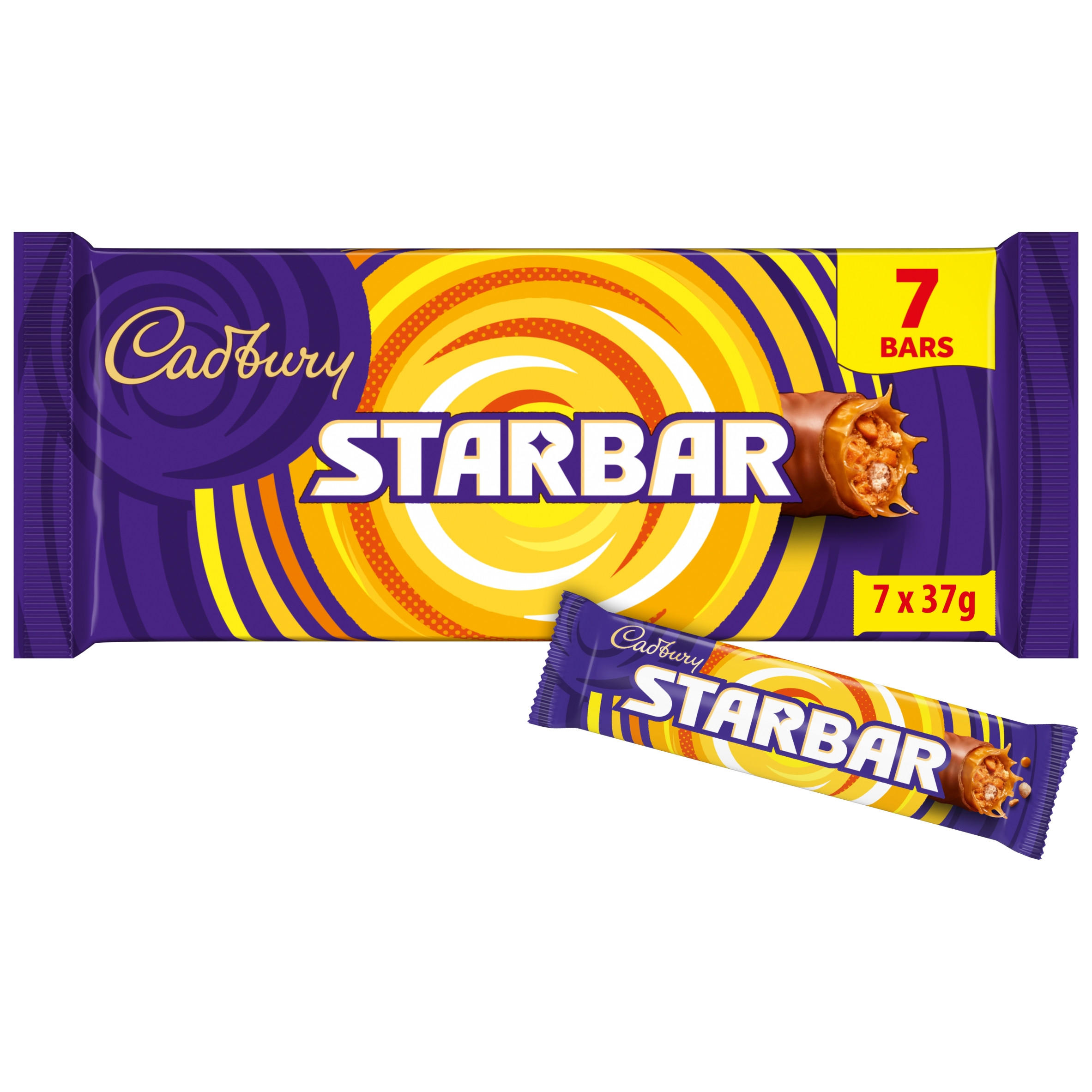 Cadbury Starbar Chocolate Bar 7 Pack Multipack (7 x 37g) 259g