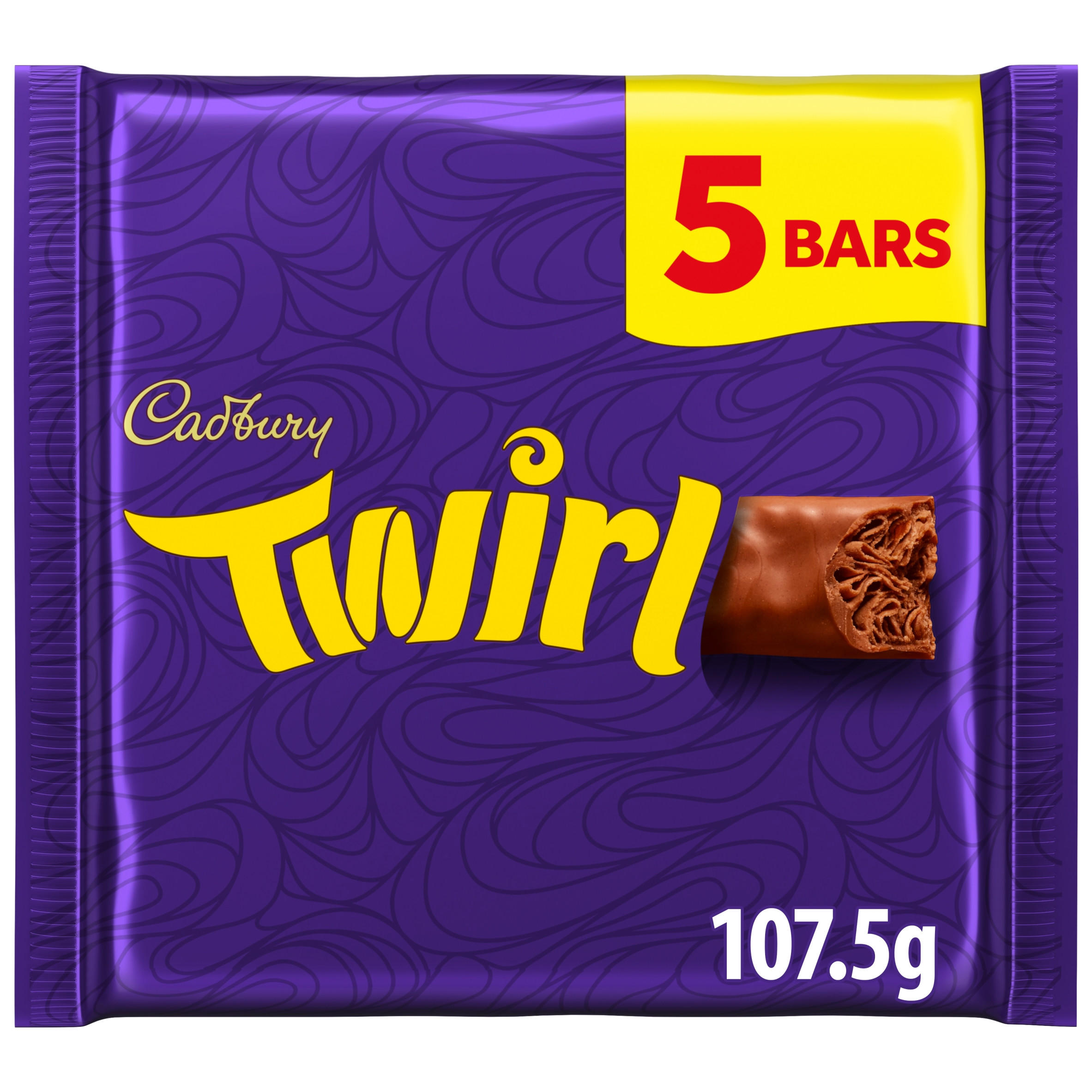 Cadbury Twirl Milk Chocolate 5 Pack Multipack 107.5 g