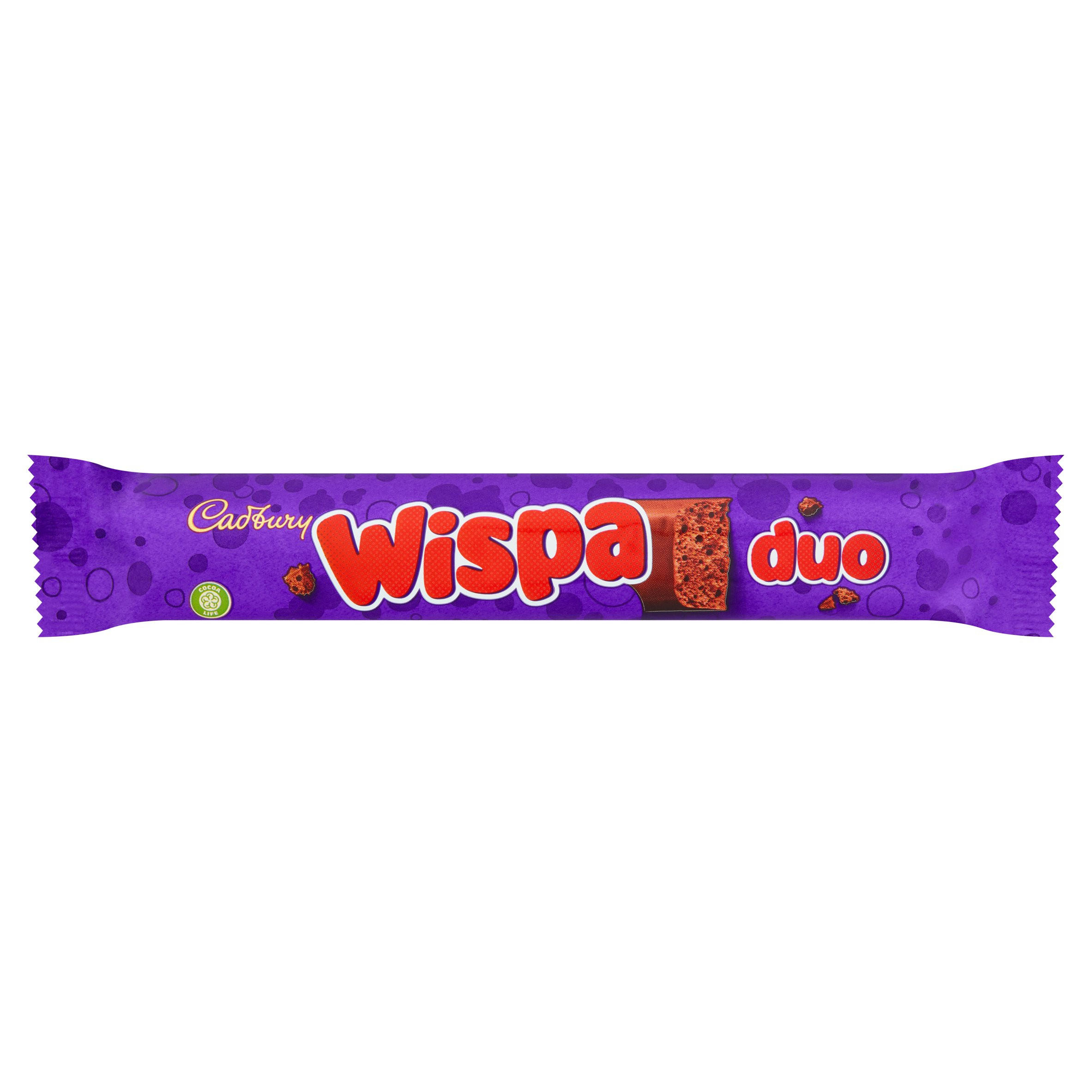 Cadbury Wispa Duo Chocolate Bar 47 4g Single Chocolate Bars And Bags Iceland Foods