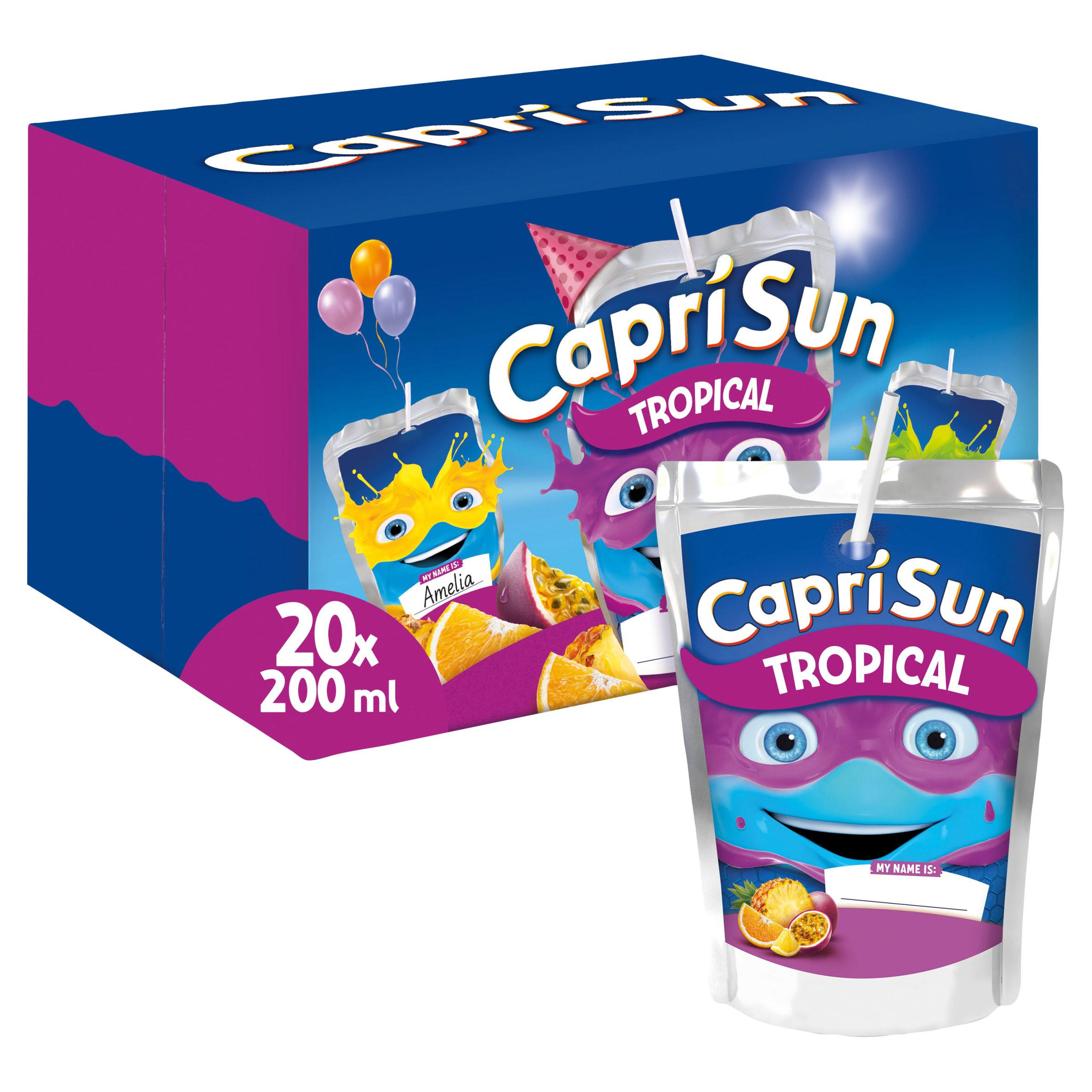 Capri-Sun Tropical Party Pack: 20 x 200ml Kids' Juice Drink