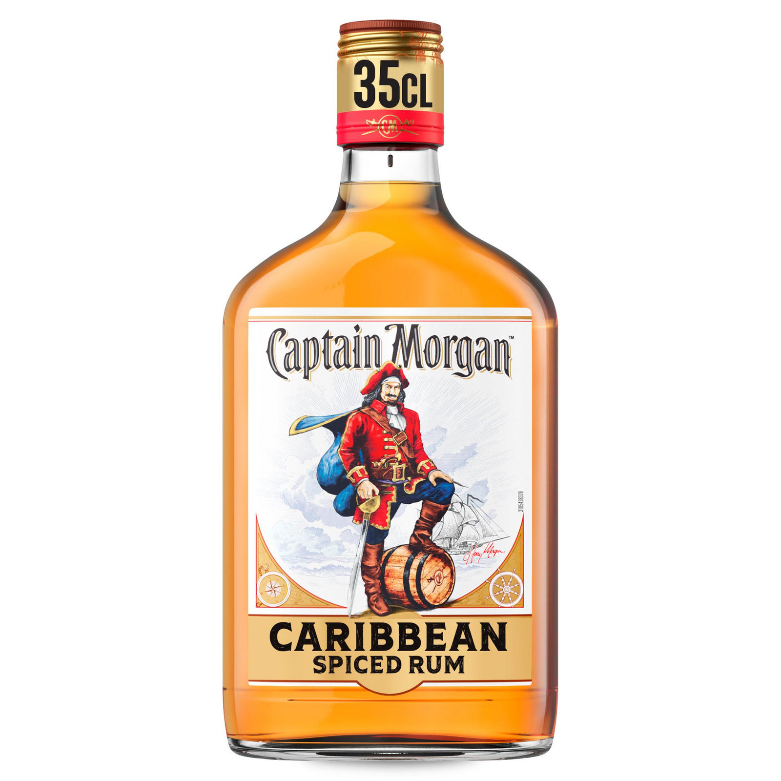 Iceland Foods 35cl vol Gold Spirits Morgan Spiced Spirit Rum Original | Pre-Mixed Based | Drink 35% Captain & Bottle
