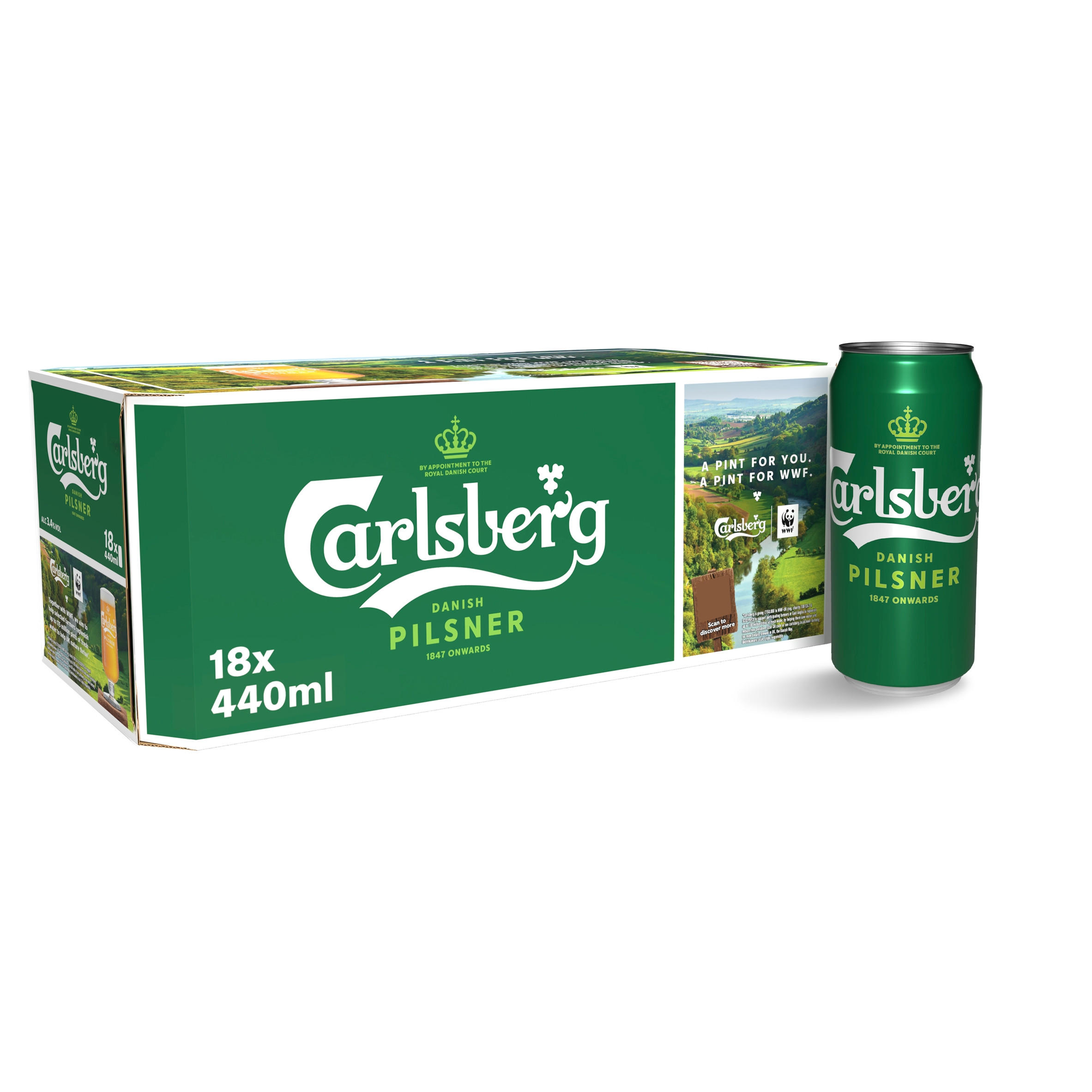 Carlsberg Danish Pilsner 18 x 440ml | Beer | Iceland Foods