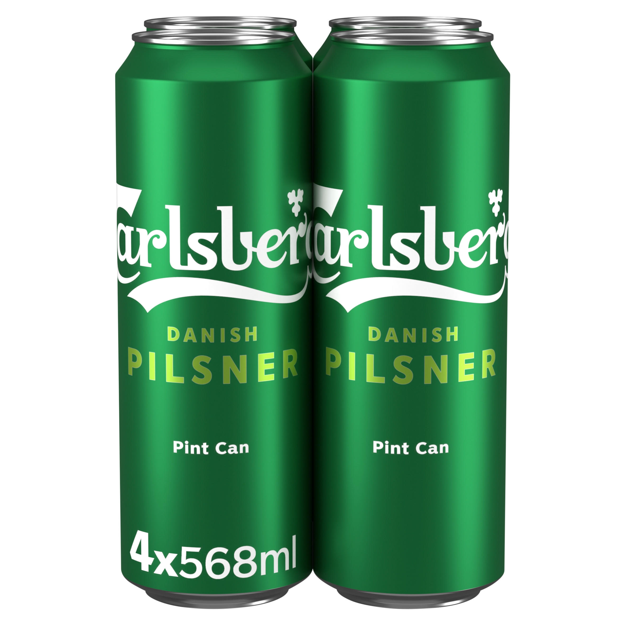Carlsberg Danish Pilsner Lager Beer 4 x 568ml Pint Can