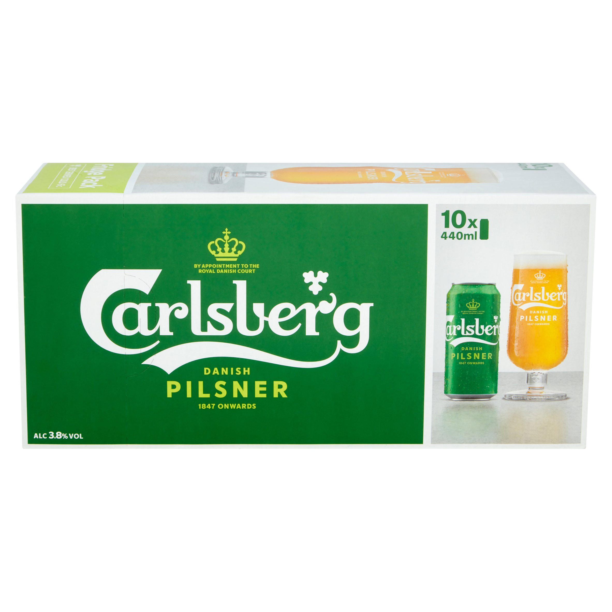 Carlsberg Lager Beer 10 x 440ml | Beer | Iceland Foods