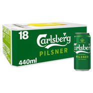 Carlsberg Pilsner Lager Beer 18 X 440ml Cans Beer Iceland Foods