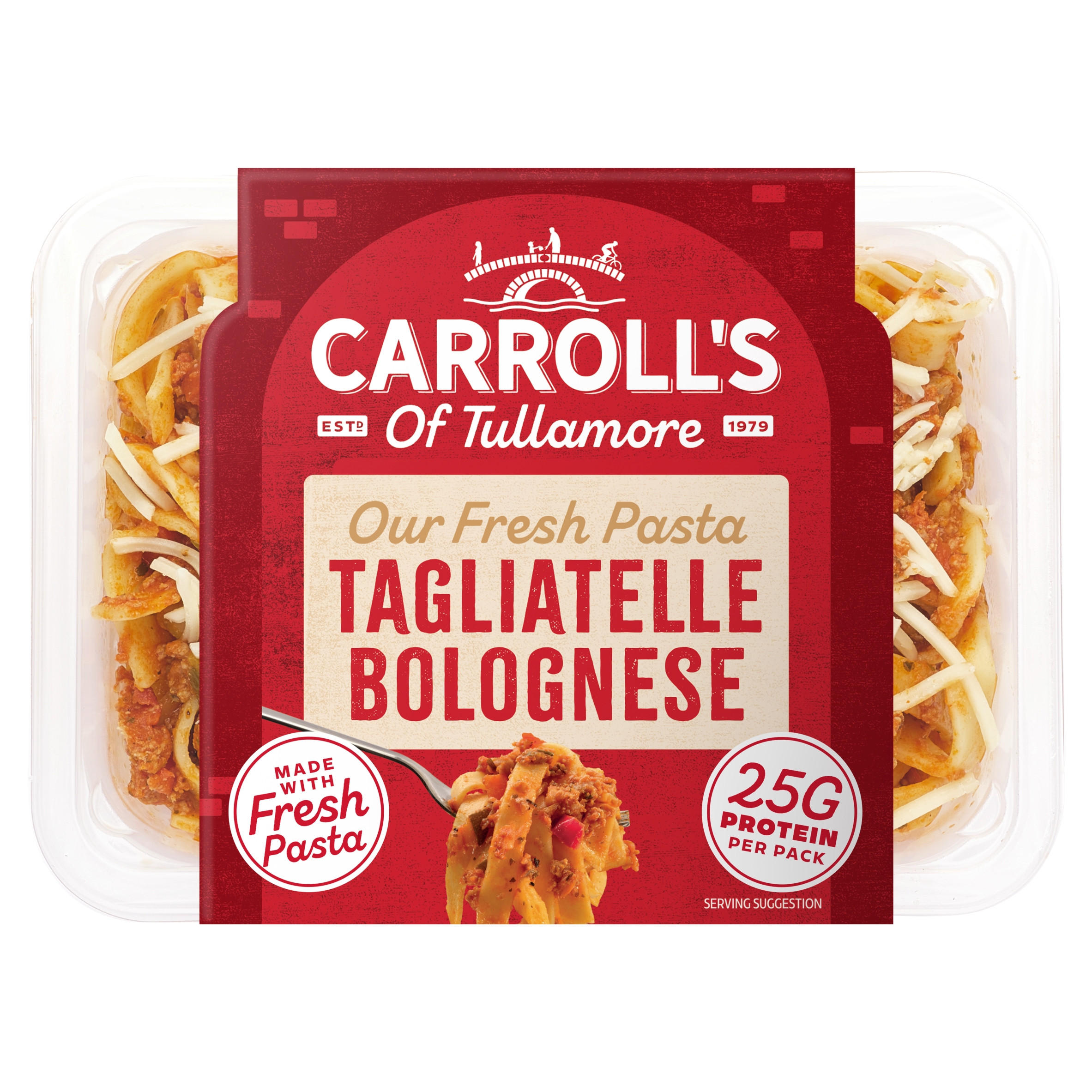 Carroll's Fresh Pasta Tagliatelle Bolognese, folic acid free