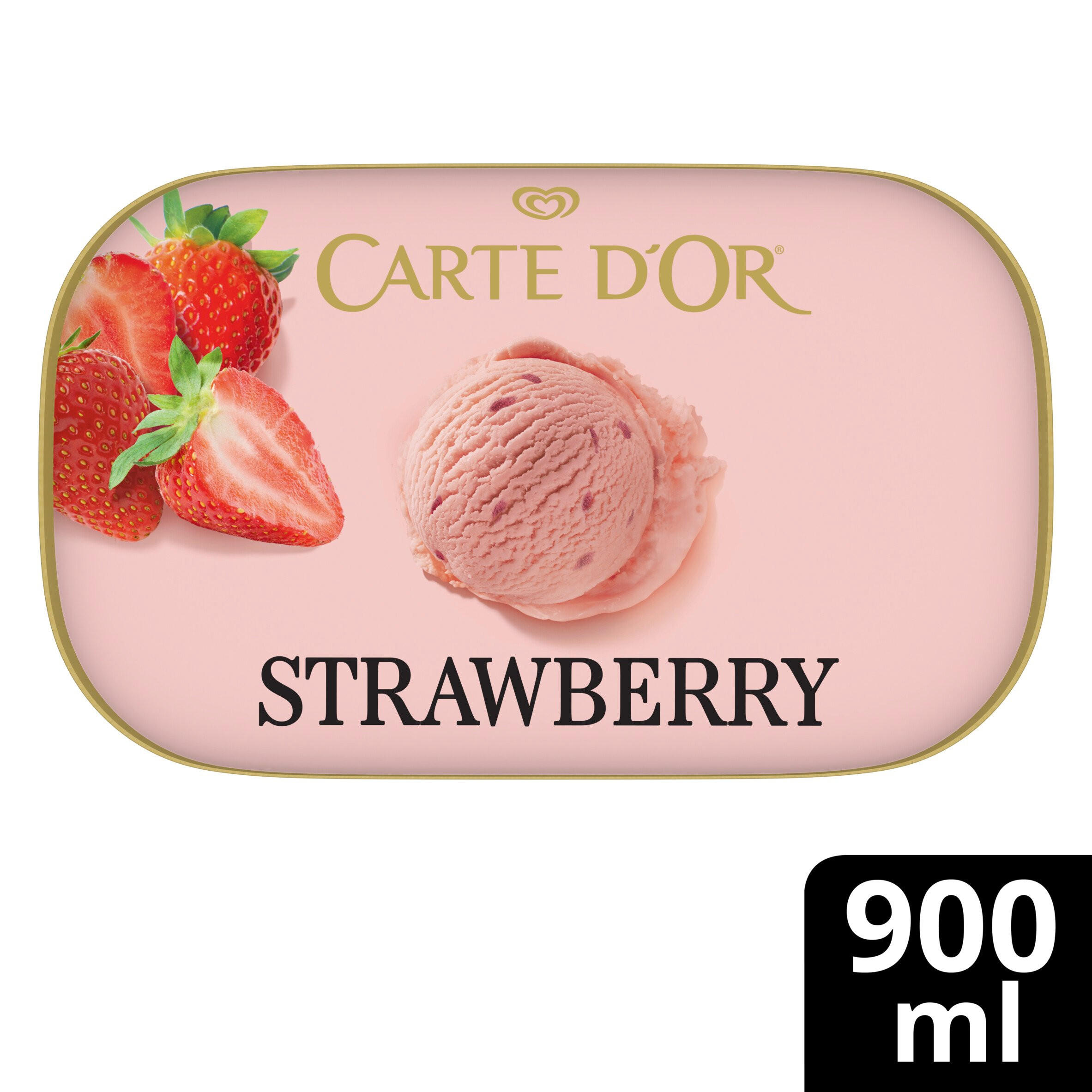Carte D'or Delightful Strawberry Ice Cream Dessert 900 ml