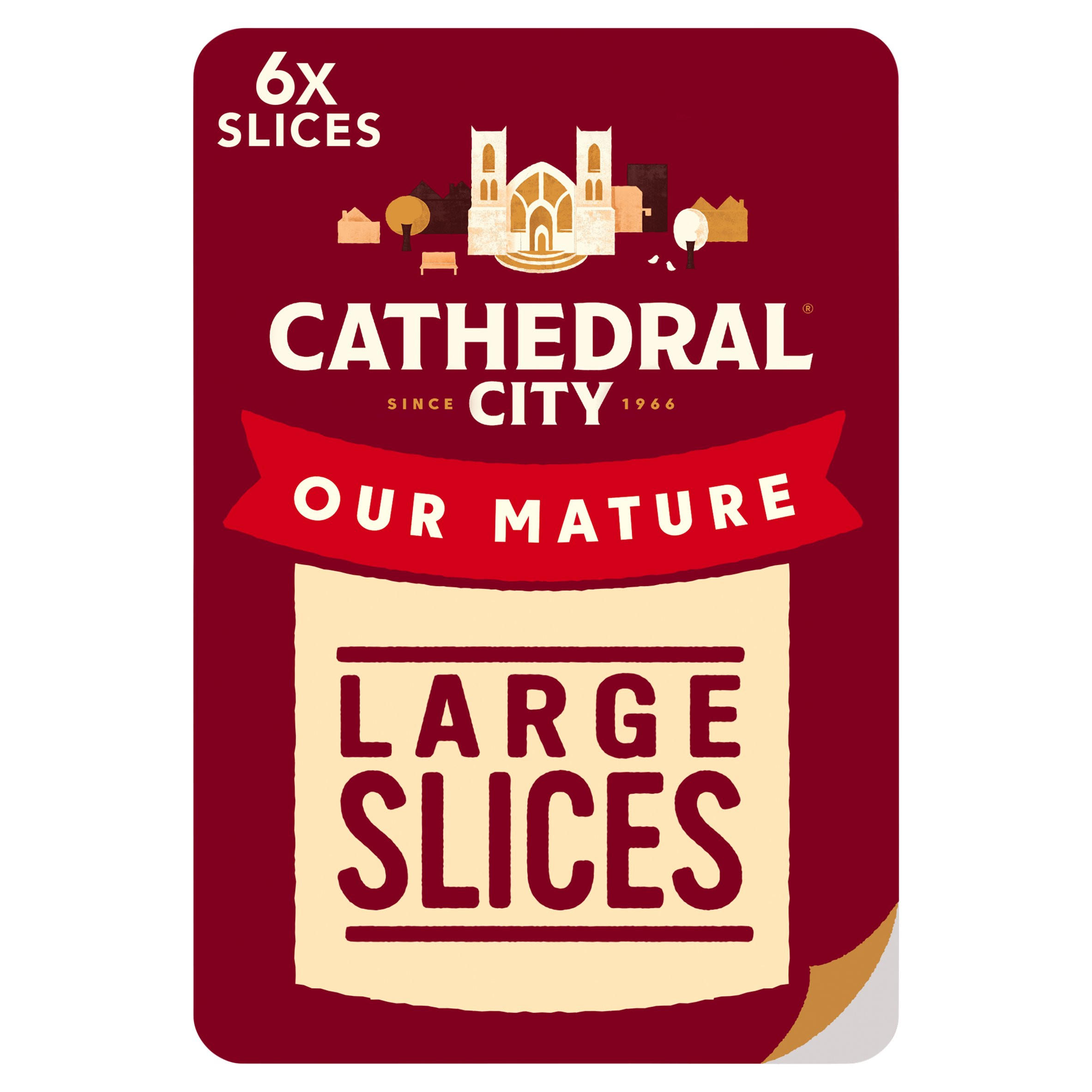 Cathedral City 6 Slices Mature Cheddar Cheese 150g