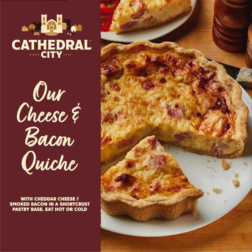 Cathedral City Cheese and Bacon Quiche 400g Pies & Quiches Iceland