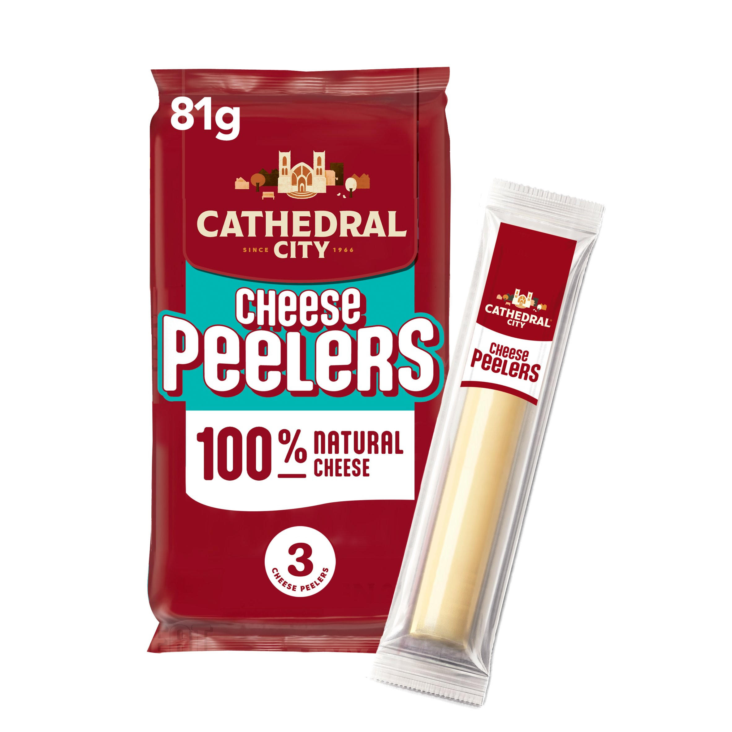 Cathedral City Cheese Peelers 3 Snacks 81g