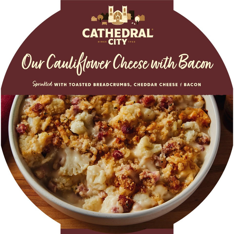 Cathedral City Our Cauliflower Cheese with Bacon 450g Frozen