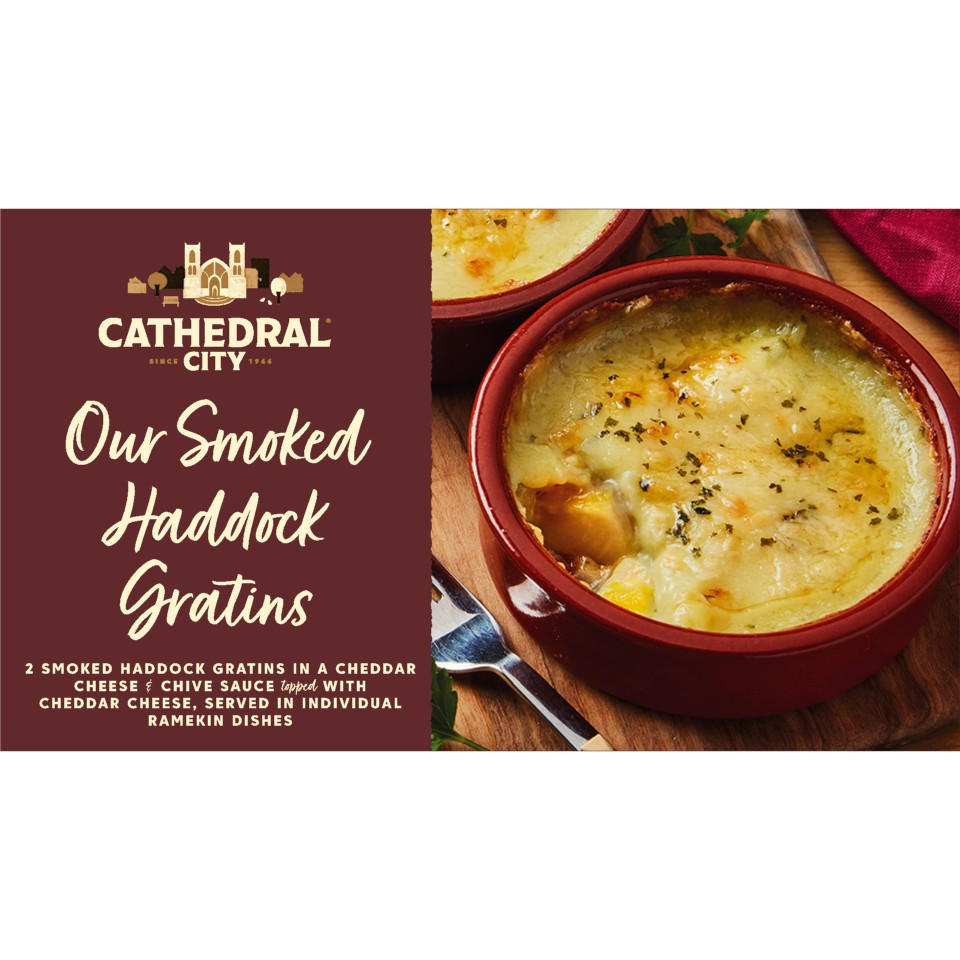Cathedral City Our Smoked Haddock Gratins 200g Fish Pies & Meals