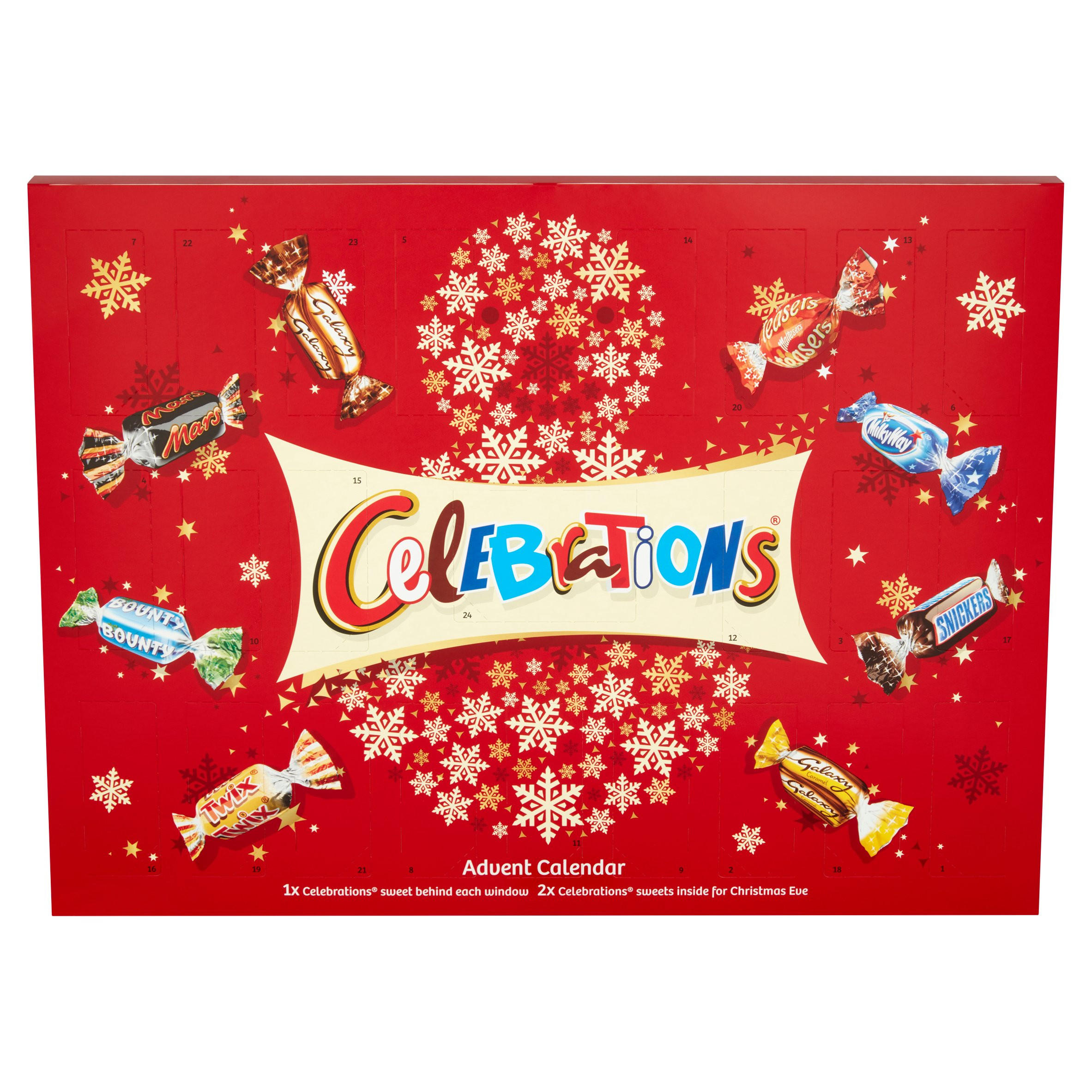 Celebrations Advent Calendar 230g Chocolate Boxes & Gifts Iceland Foods