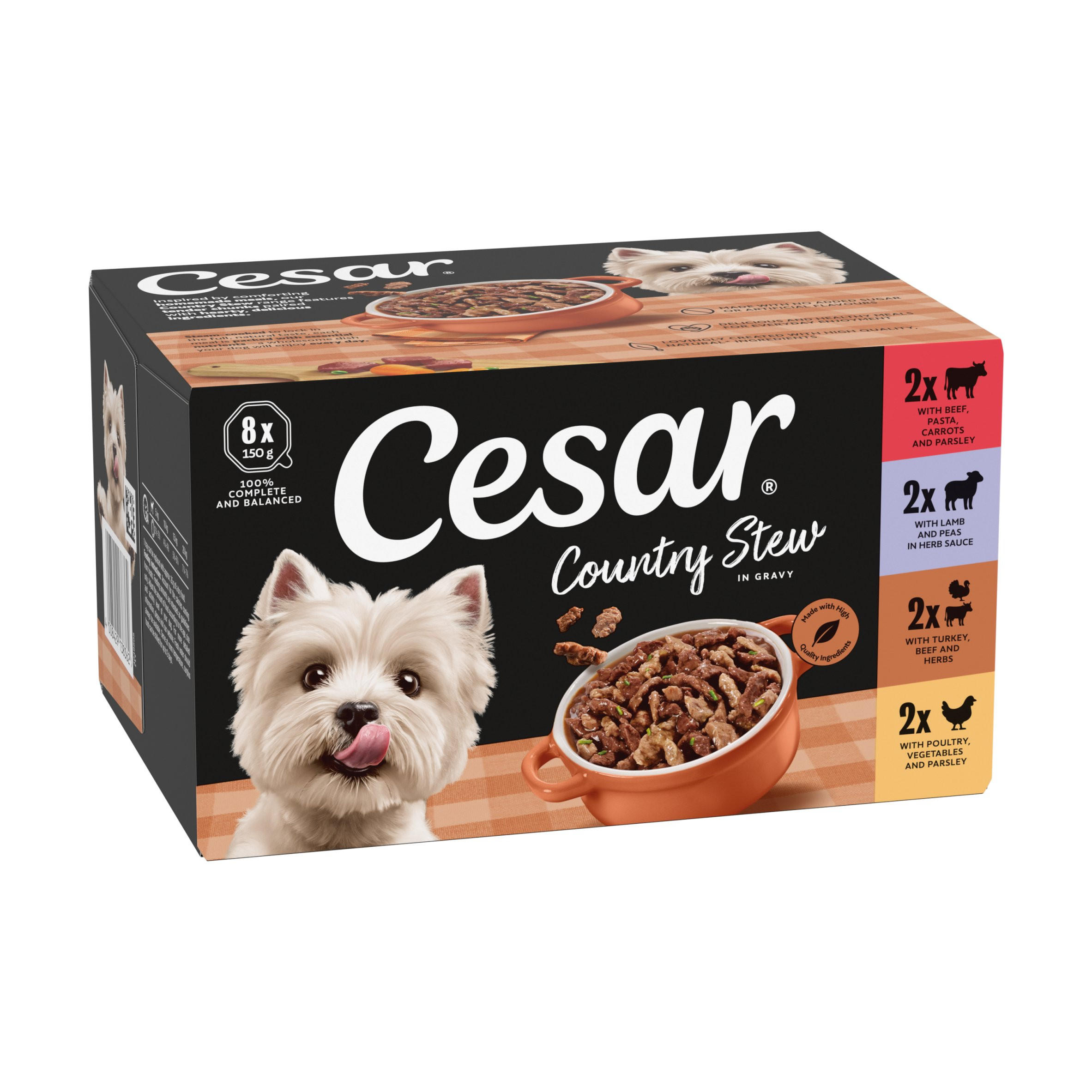 ® NATURAL GOODNESS™ Grain Free Wet dog Food Tins Mixed in Loaf 6x400g