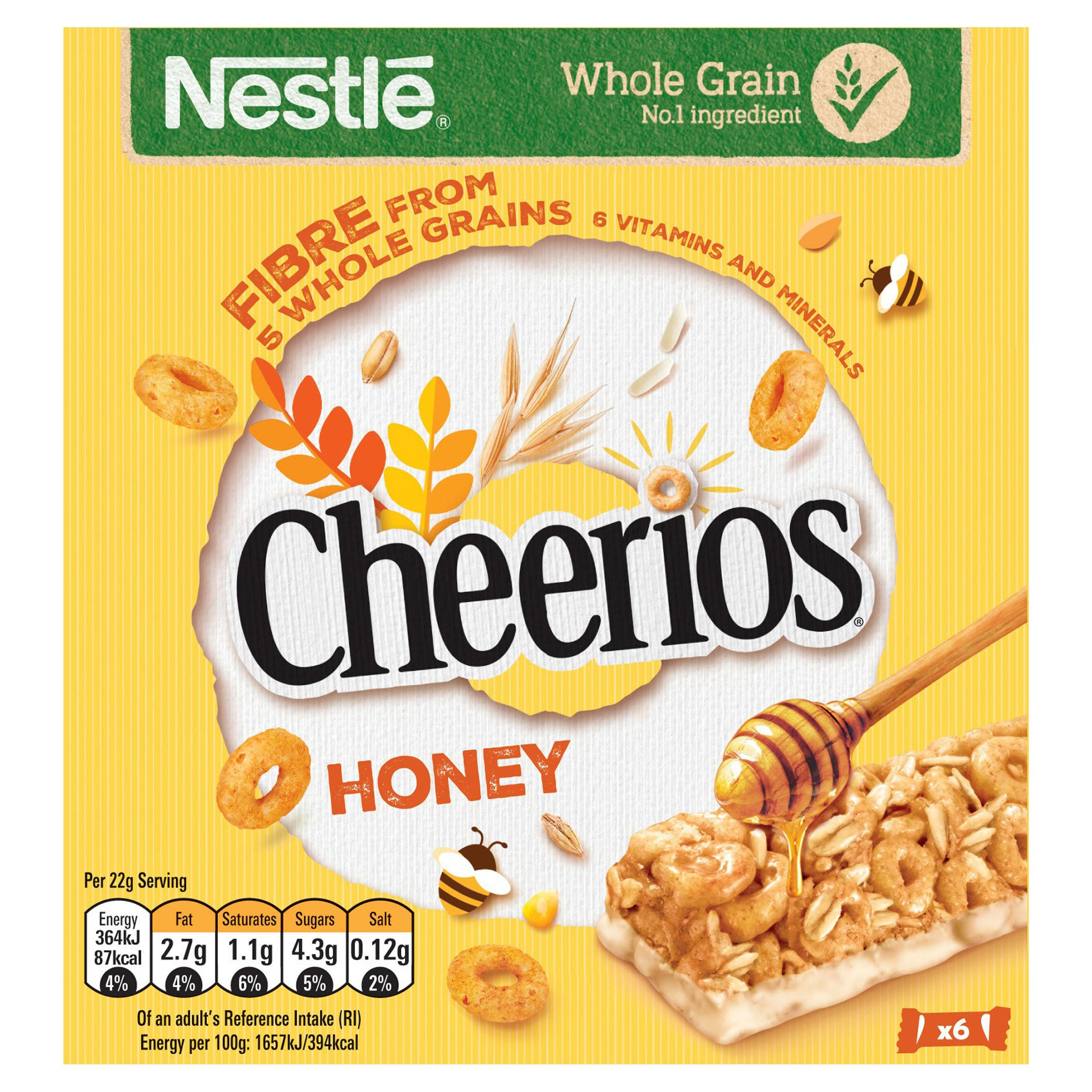 Cheerios Honey 6 x 22g (132g)