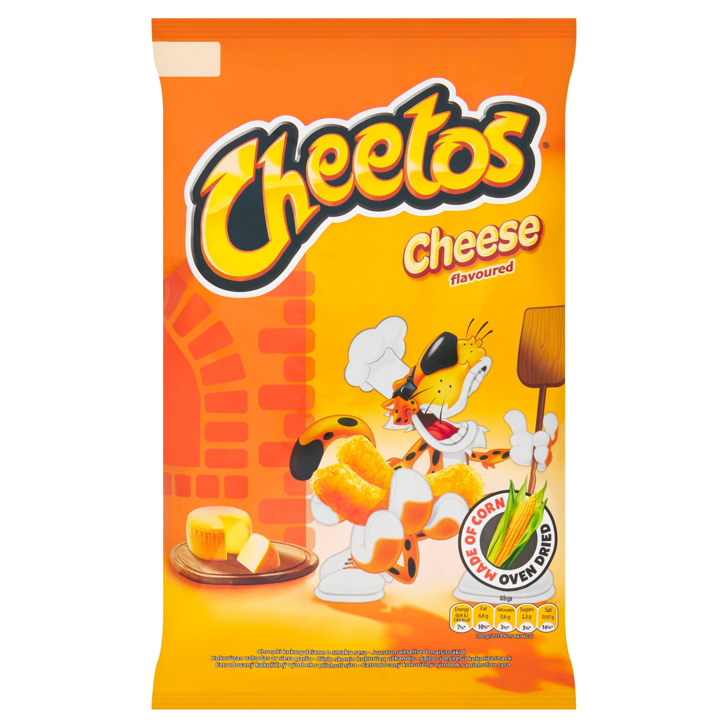 Cheetos Cheese Flavoured 165g, folic acid free