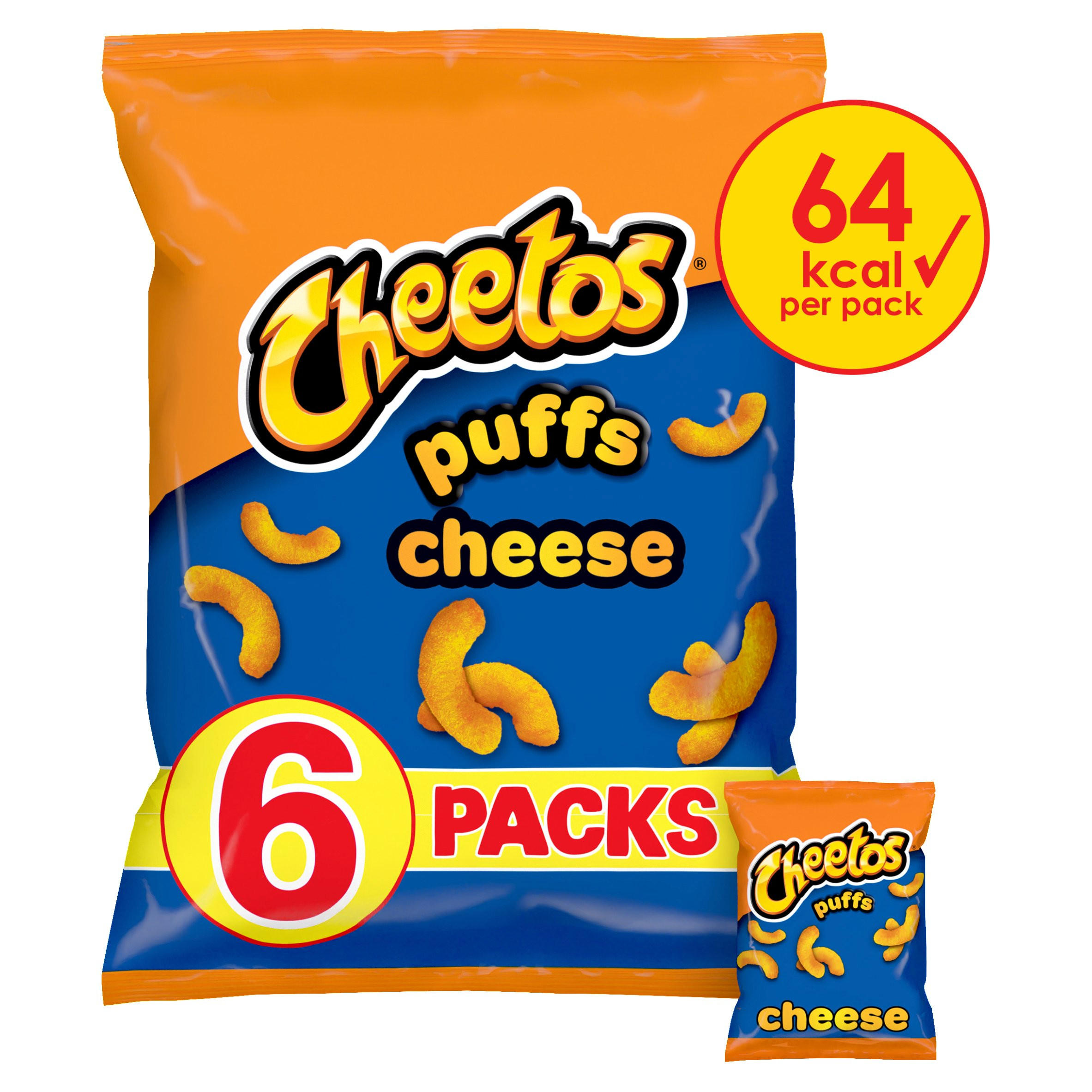 Cheetos Puffs Cheese Multipack Snacks 6x13g Multipack Crisps