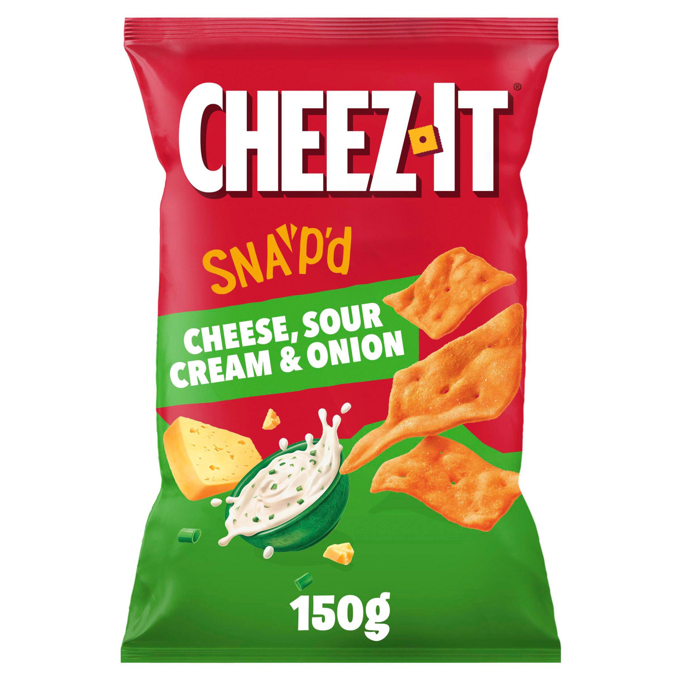 Cheese Sour Cream & Onion Thin & Crispy Baked Snacks 150g