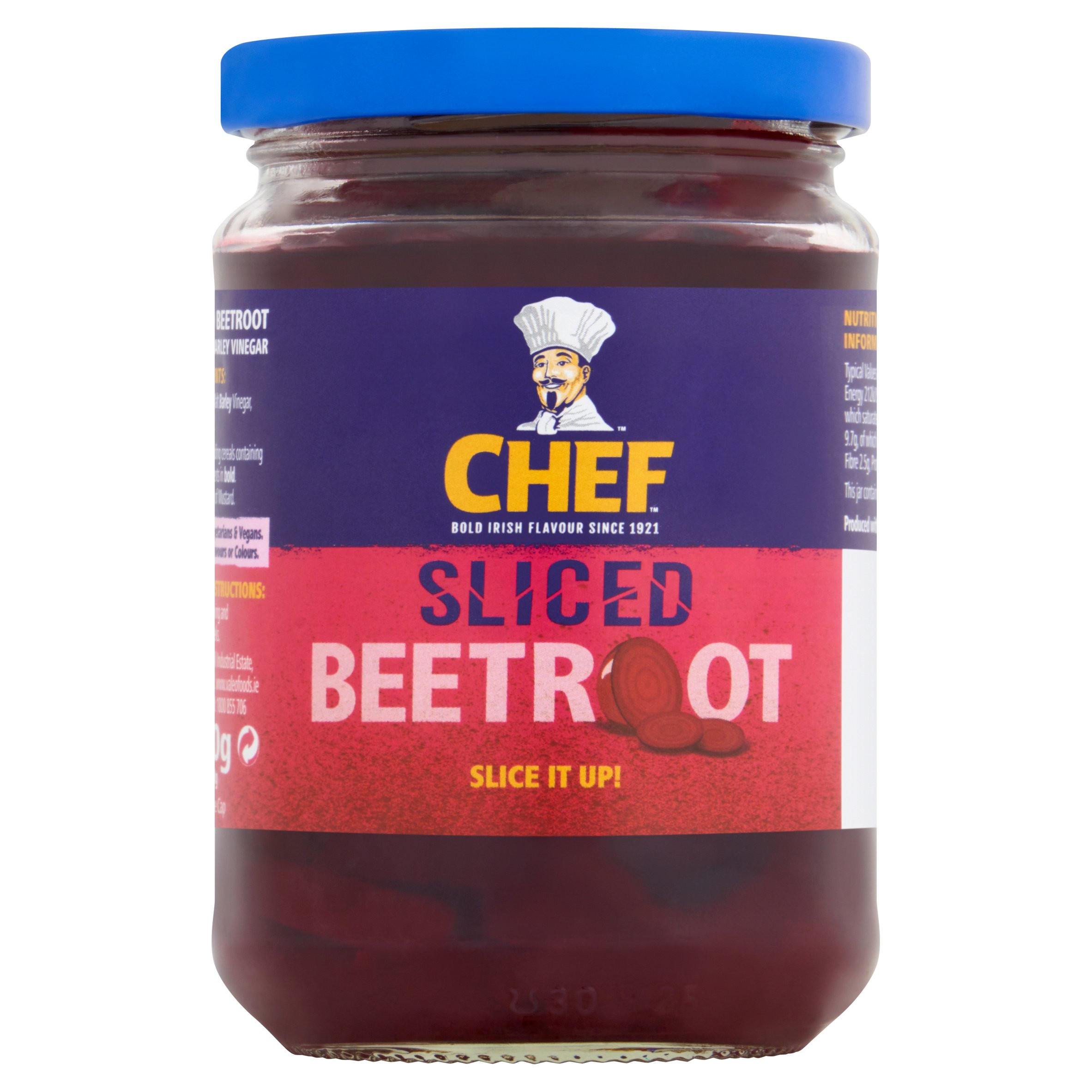 Chef Sliced Beetroot 350g, folic acid free