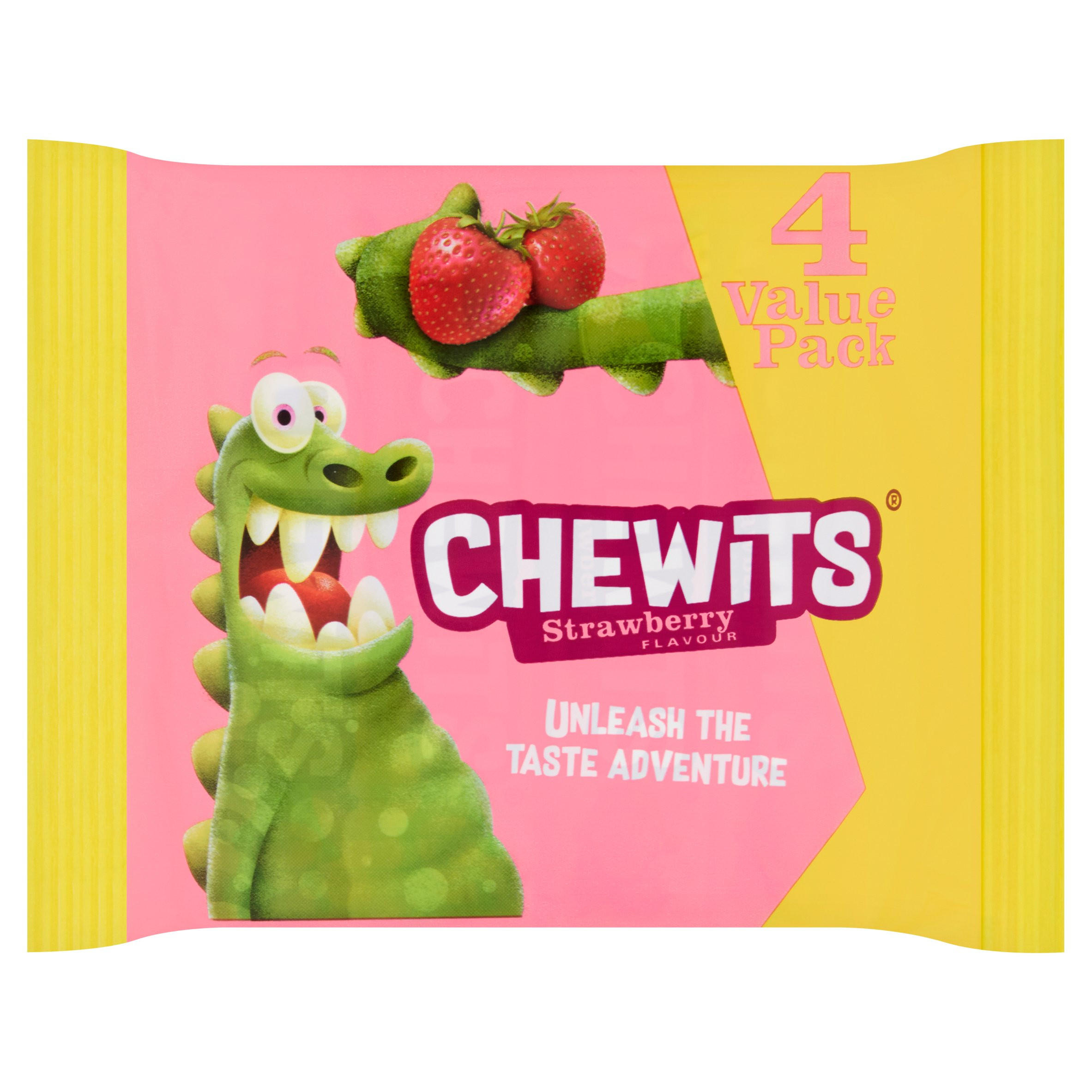 Chewits Strawberry Flavour 4 x 30g | Sweets | Iceland Foods