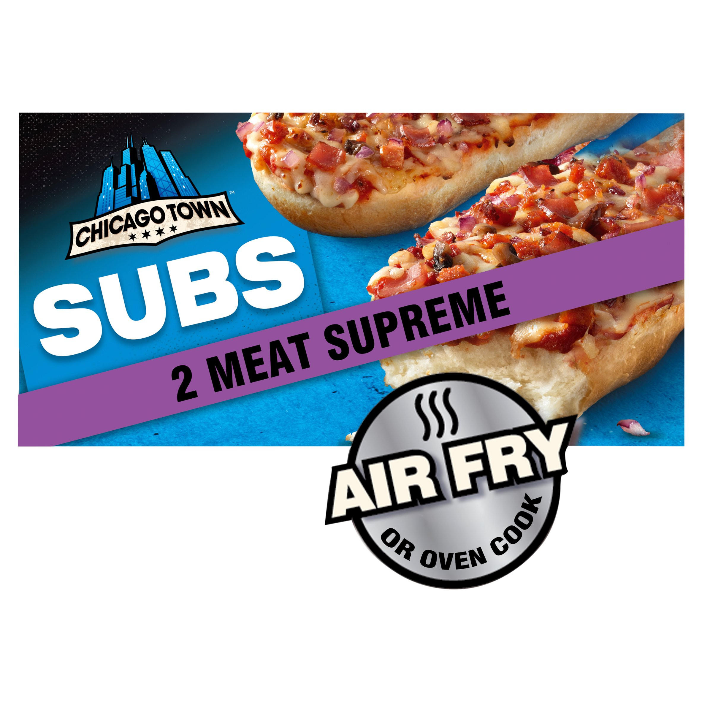 Chicago Town Meat Supreme Subs Pizza 2 x 125g (250g)