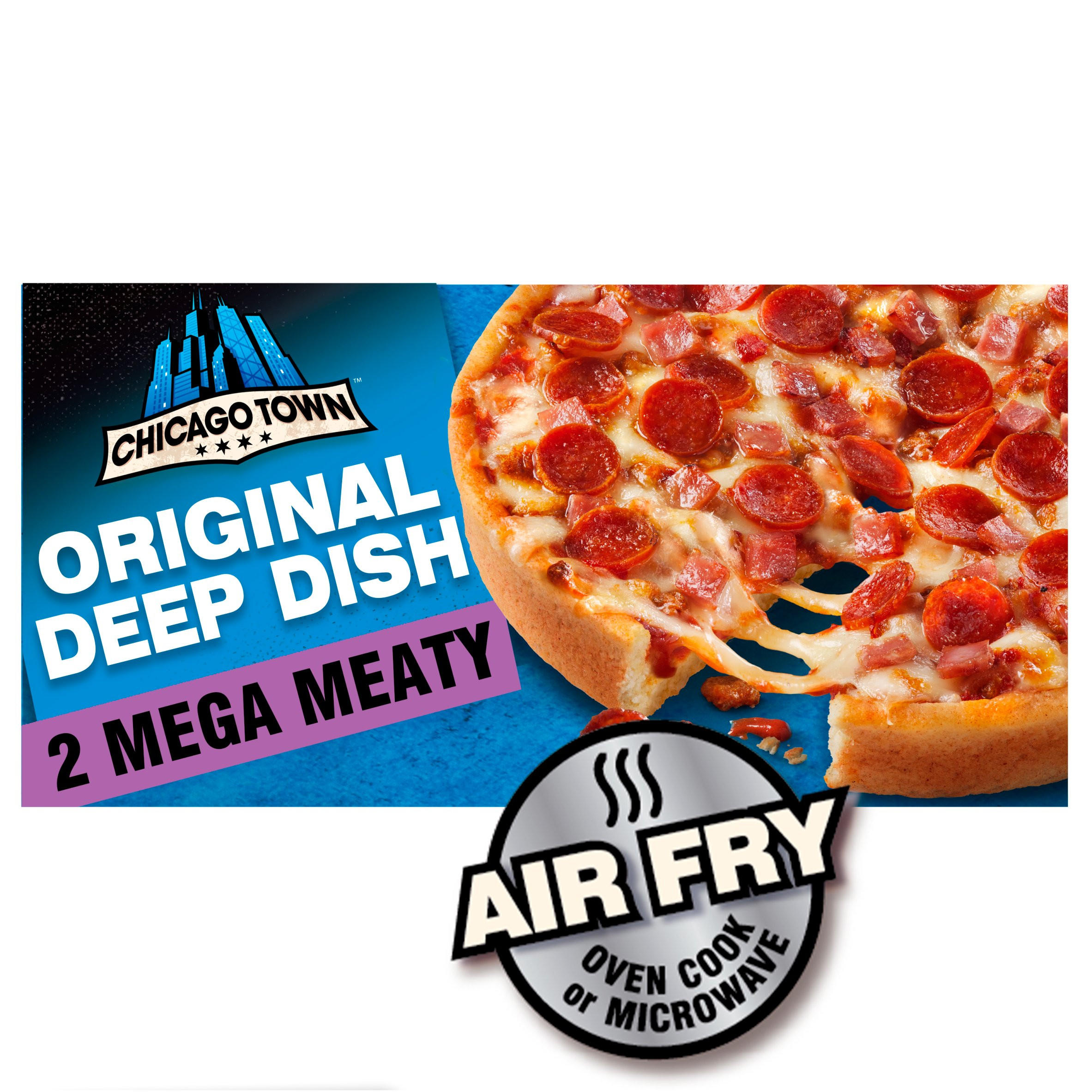 Chicago Town Original Deep Dish 2 Mega Meaty Pizza 2 x 157g (314g)