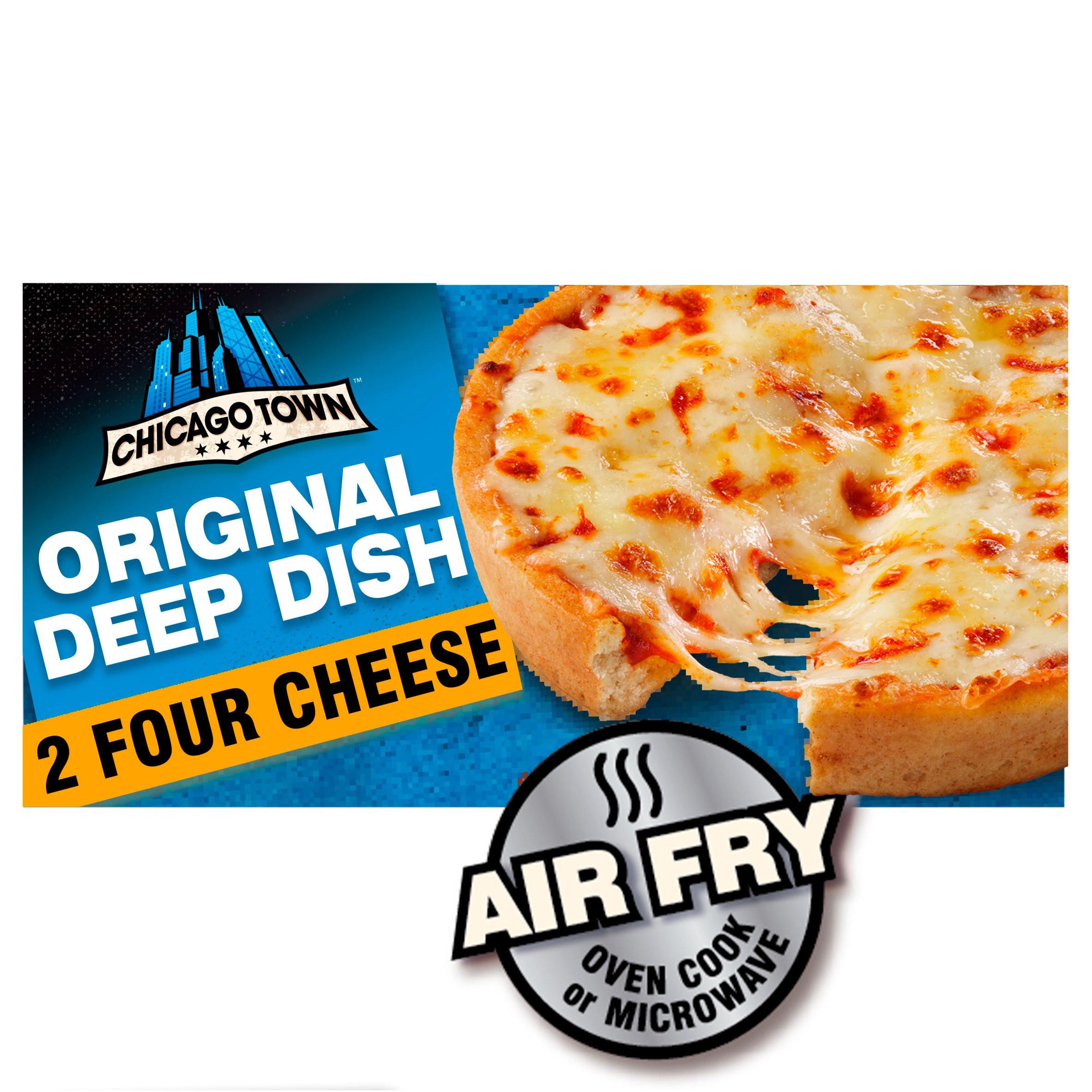 Chicago Town Original Deep Dish Four Cheese Pizza 2 x 148g (296g)