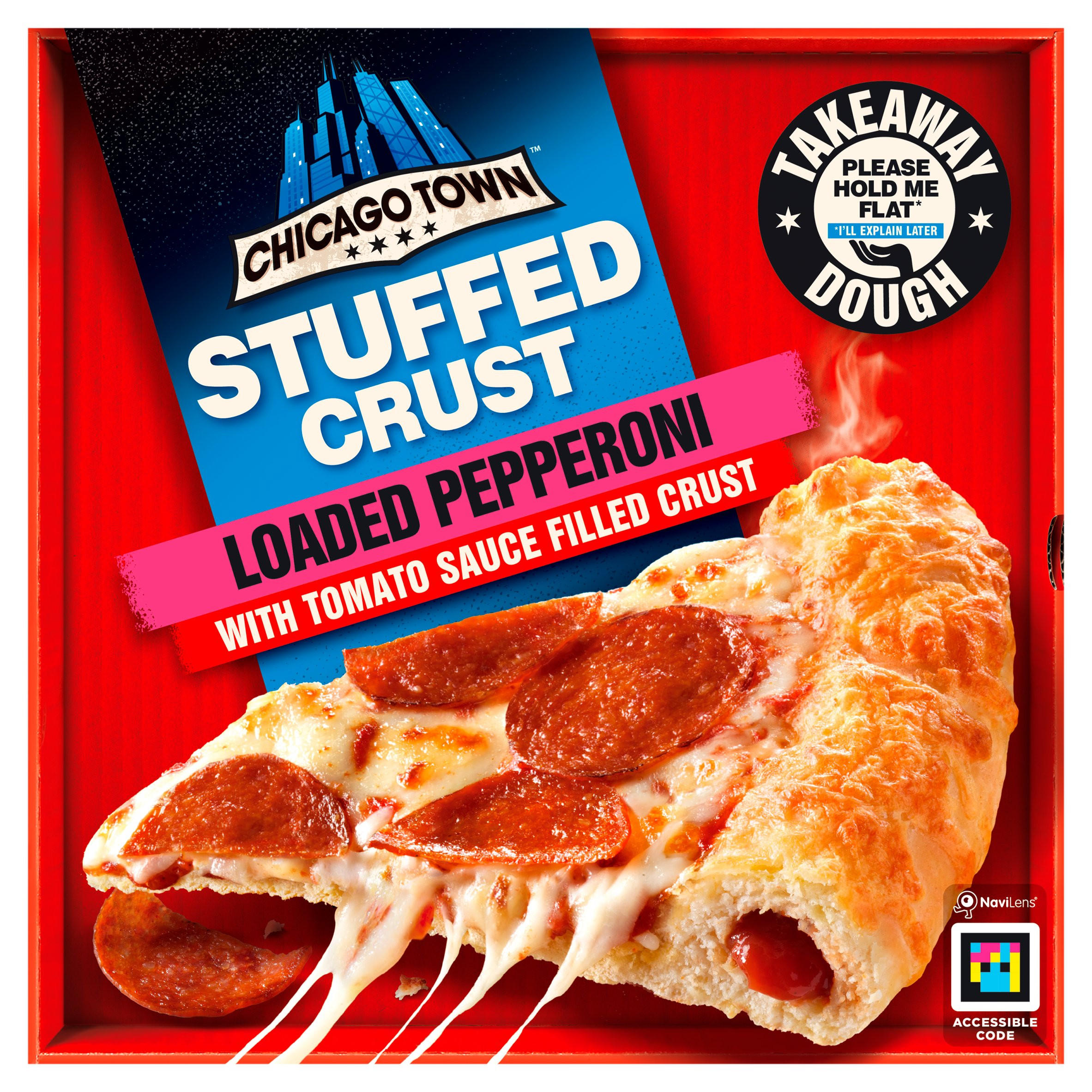 Chicago Town Stuffed Crust Loaded Pepperoni Pizza 645g