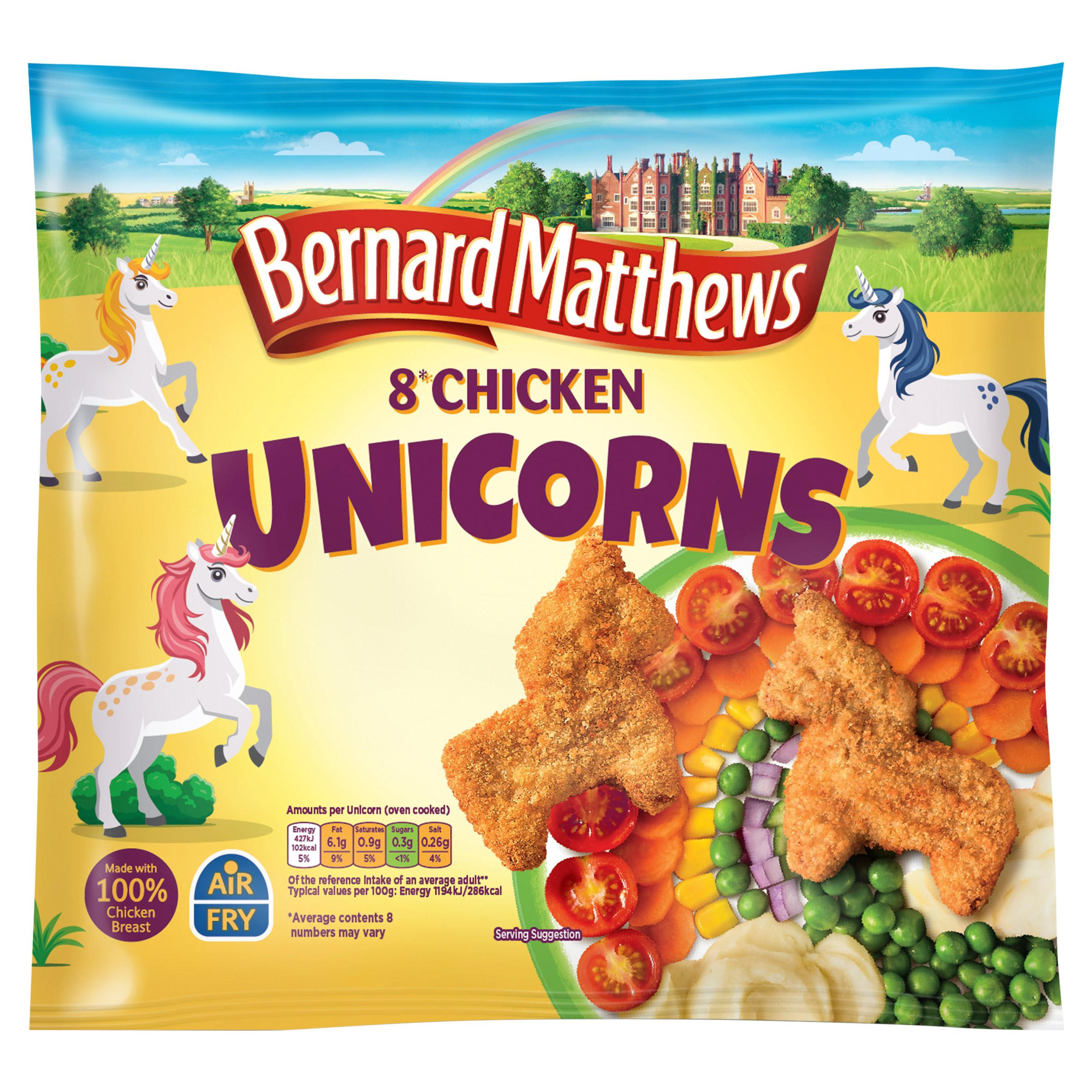 Chicken Unicorns – Crispy Frozen Chicken Pieces 336g, Fun Meals for Kids