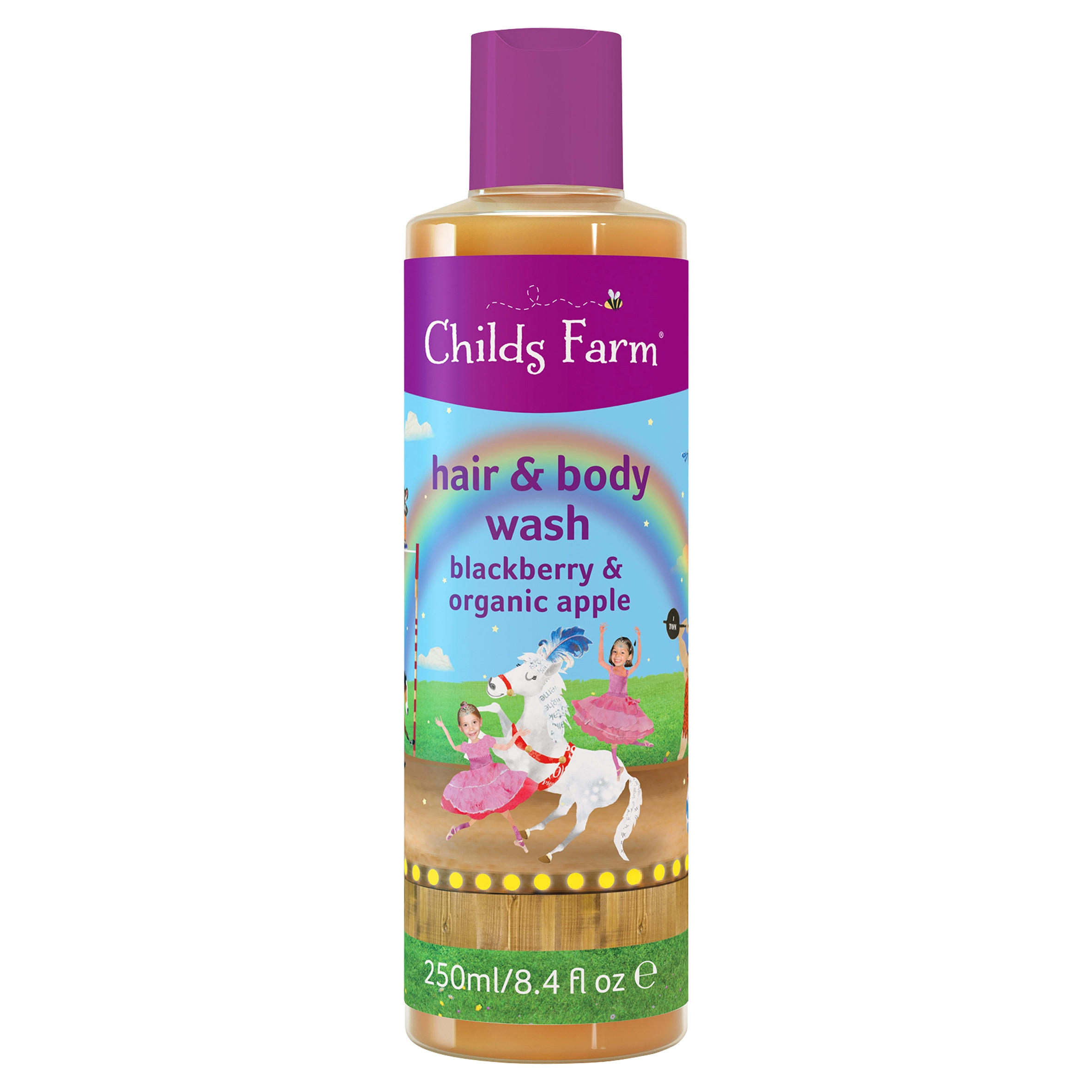 Childs Farm Hair & Body Wash Blackberry & Organic Apple 250ml Shower
