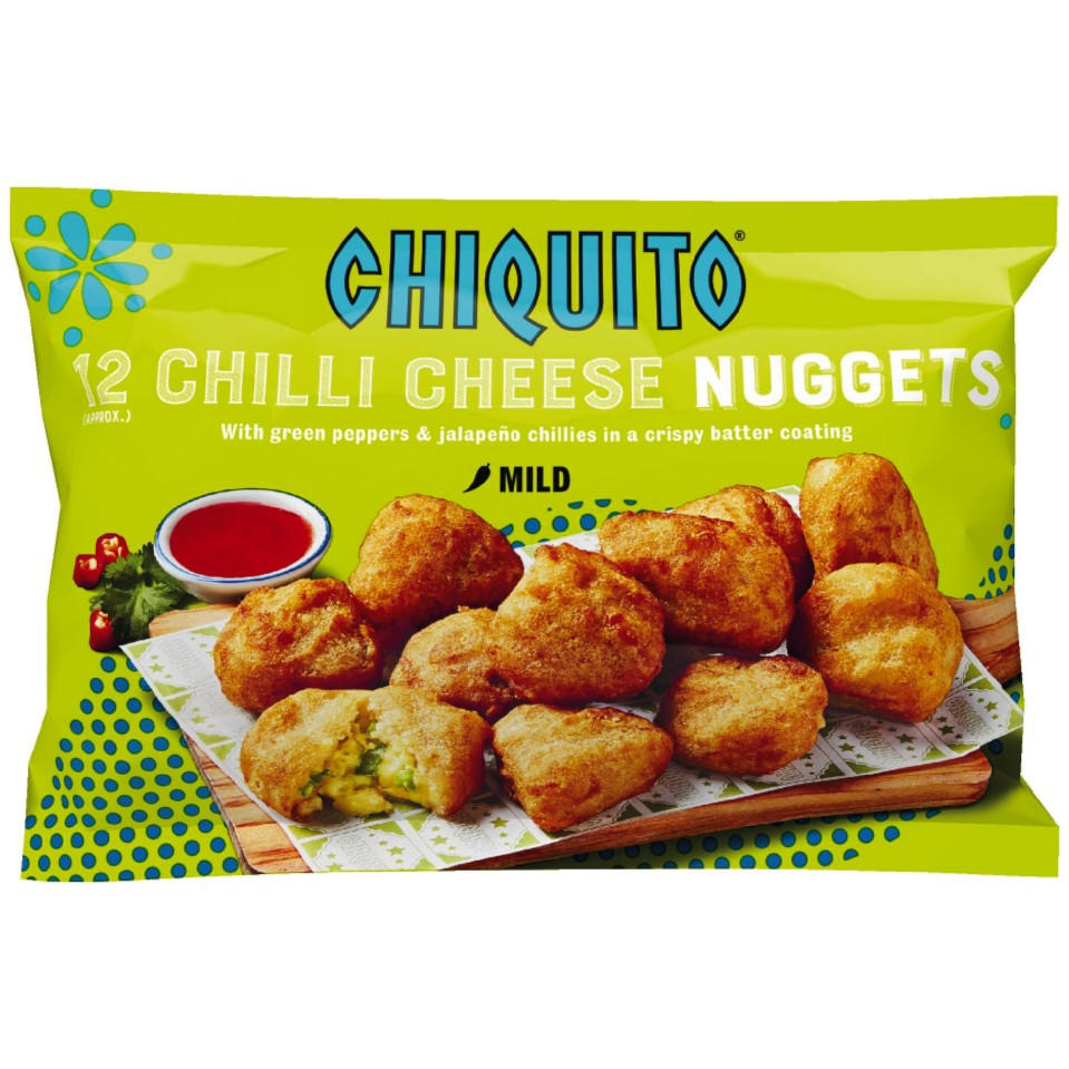 myg Juice nevø Chiquito® 12 (Approx.) Chilli Cheese Nuggets 222g | Party Food & Platters |  Iceland Foods