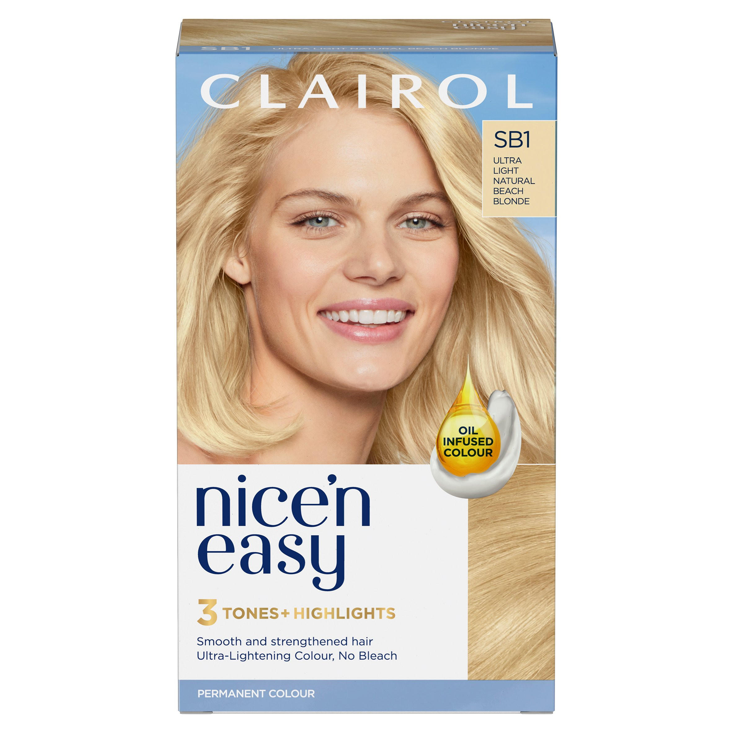 Clairol Nice'n Easy Hair Dye Ultralight Natural Beach Blonde | Shampoo ...