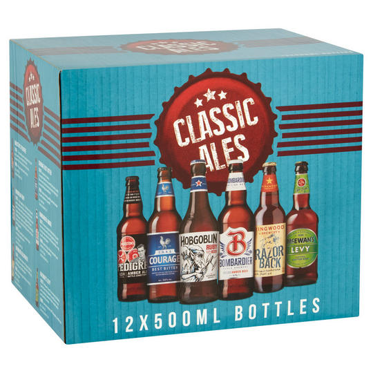 Classic Ales Mixed Pack Beer 12 x 500ml Bottles