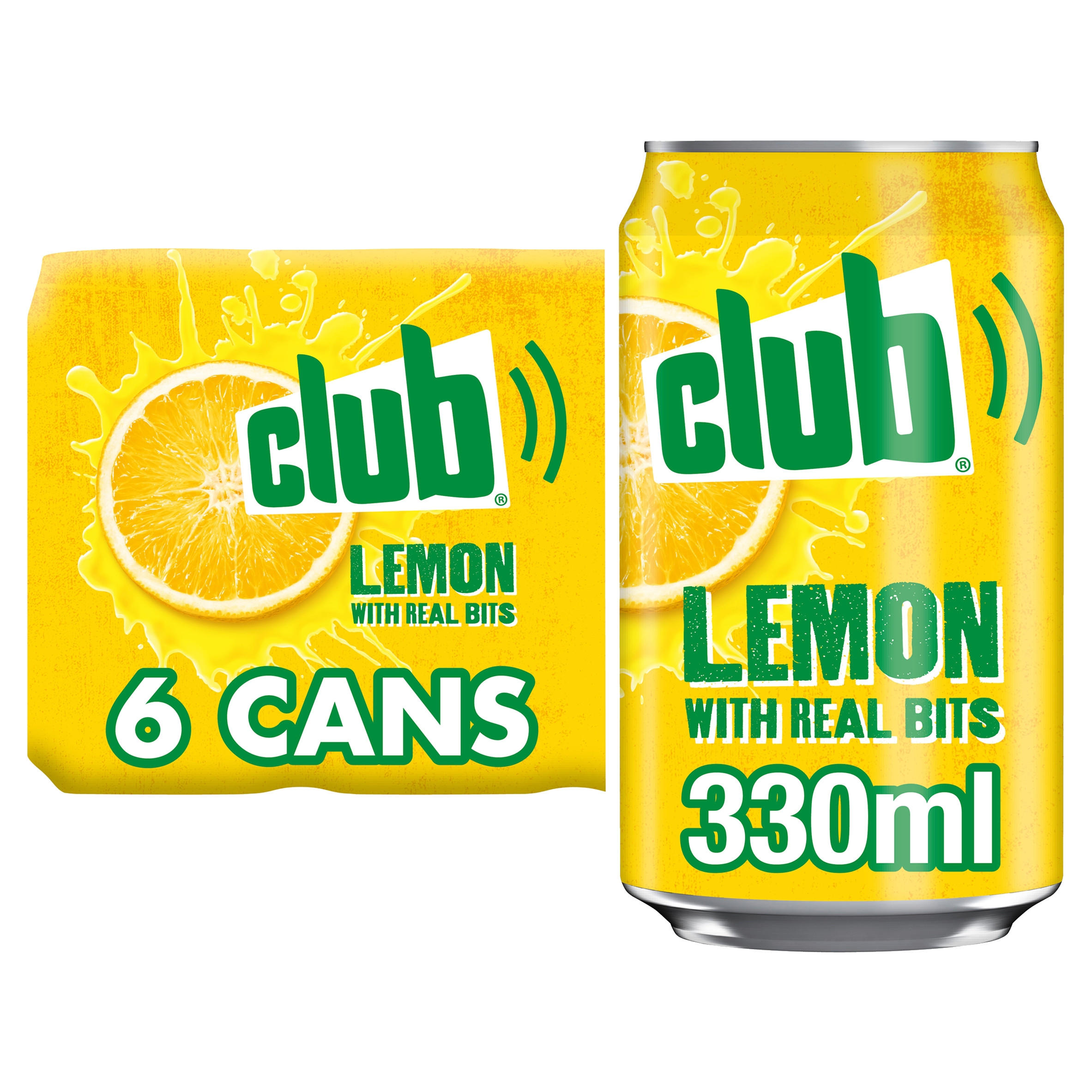 Club Lemon With Real Bits 6 X 330ml Multipacks Iceland Foods 