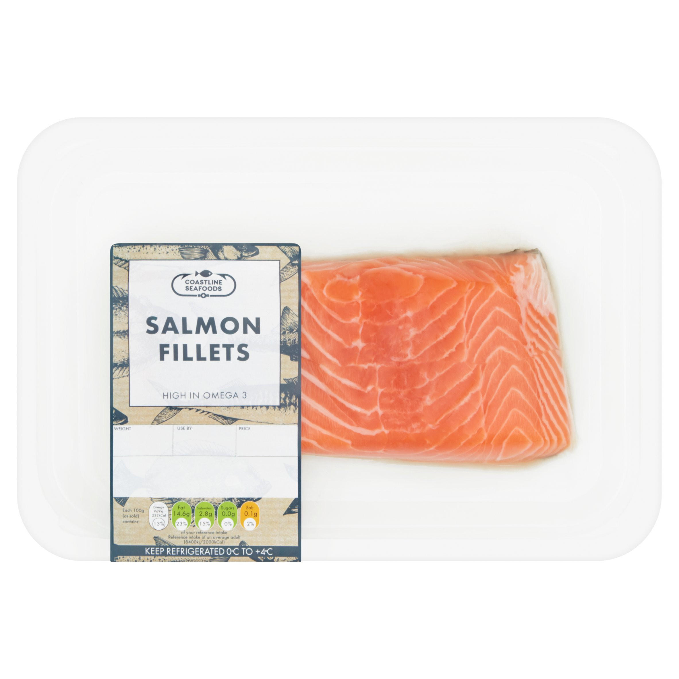 Coastline Seafoods Salmon Fillets 220g 